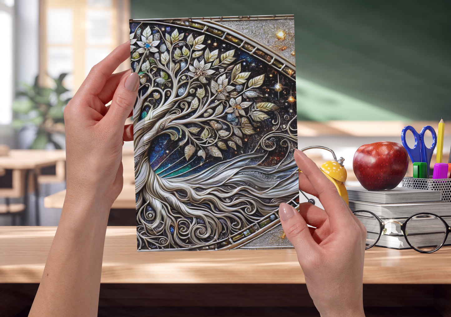 Custom Mystical Tree of Life Journal, Spiritual Notebook, Dream Journal, Eco-Friendly Writing, Gift for Nature Lovers, Self-Discovery Diary