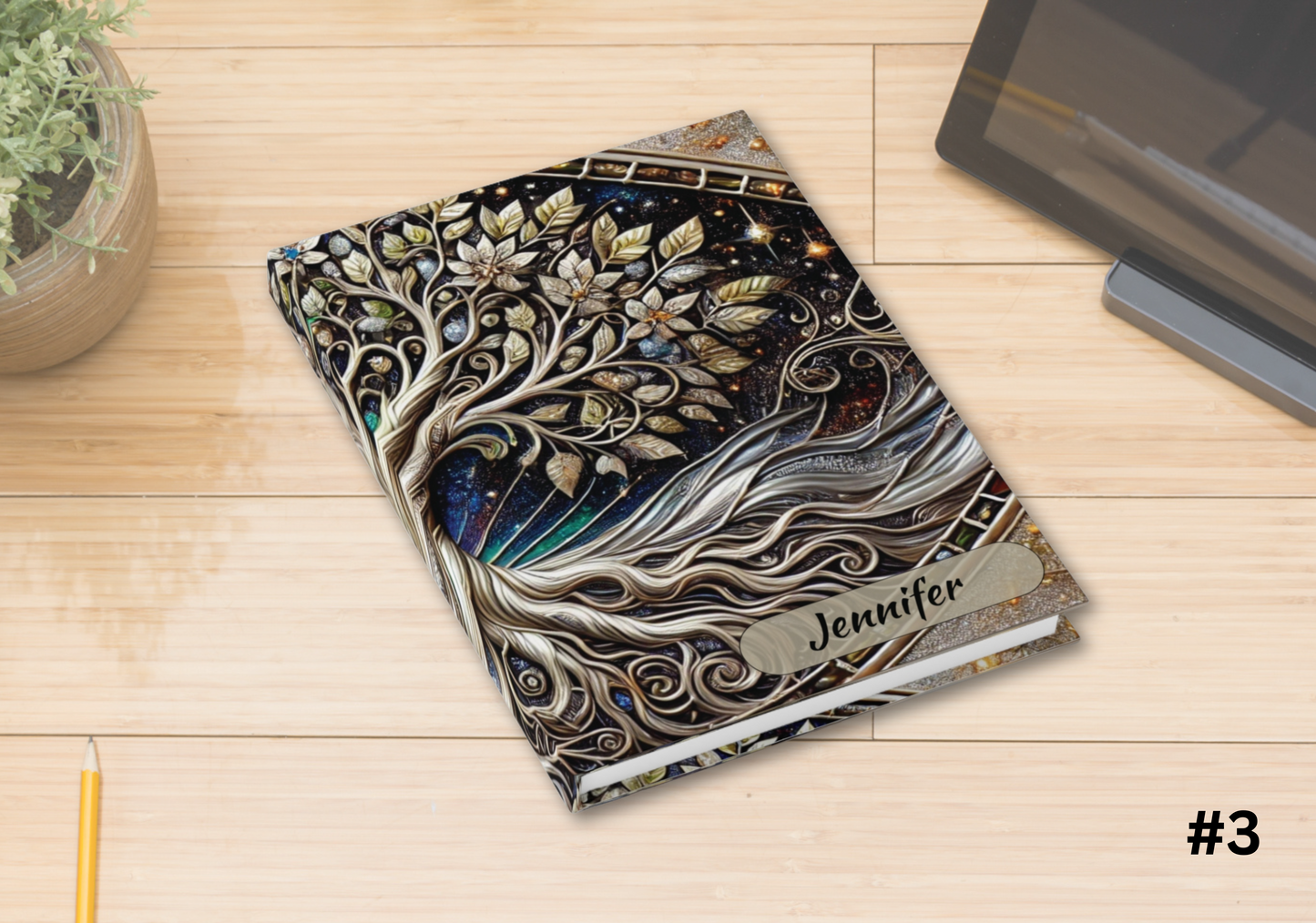 Custom Mystical Tree of Life Journal, Spiritual Notebook, Dream Journal, Eco-Friendly Writing, Gift for Nature Lovers, Self-Discovery Diary