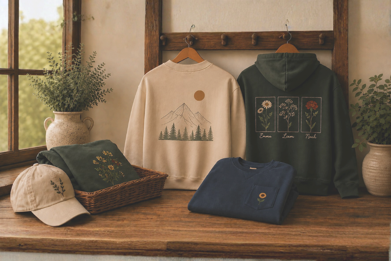 Personalized Shirts, Hoodies, Jackets, and Apparel