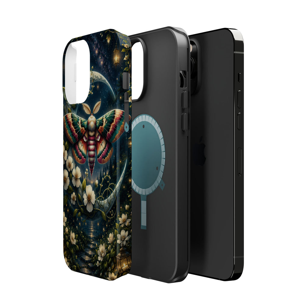 Mystic Moth Floral Nightscape Phone Case – MagSafe Cover