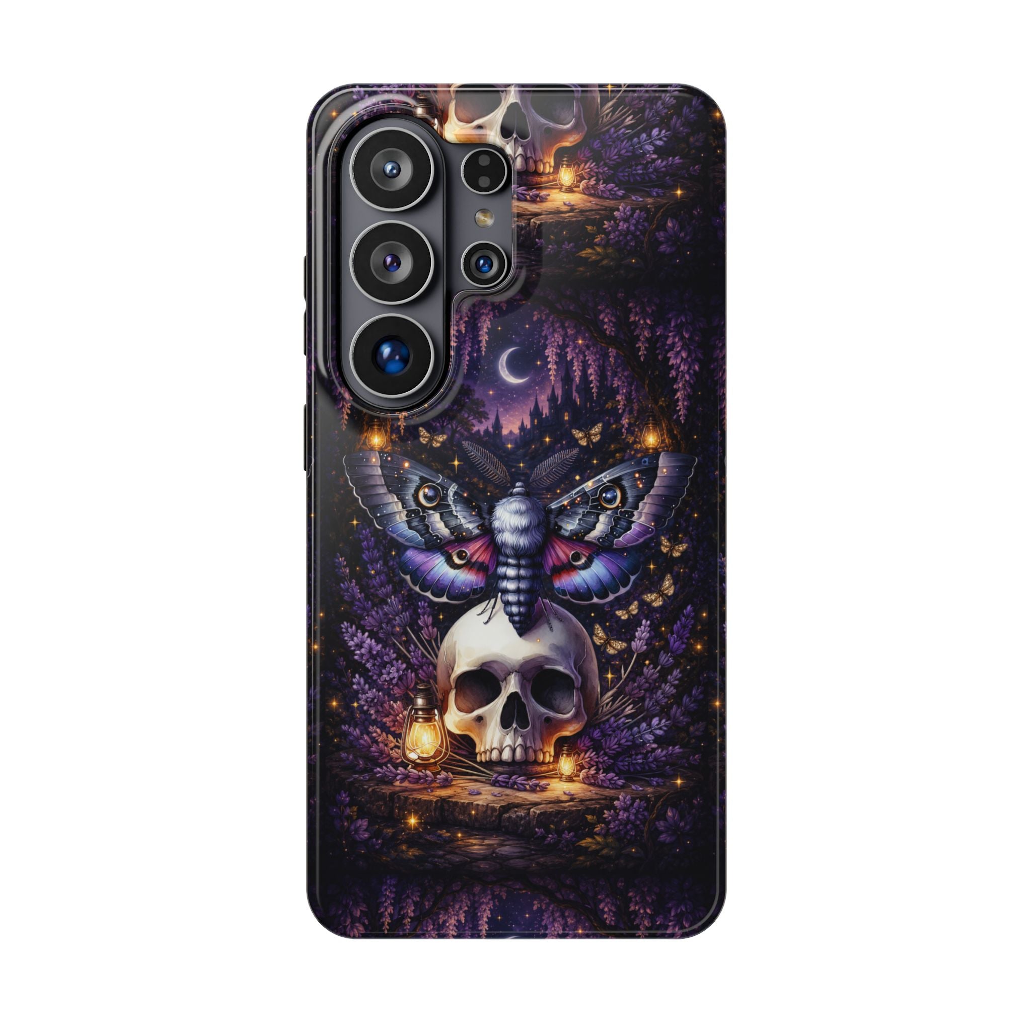 Moth & Skull Phone Case – Dark Mystical MagSafe-Compatible Cover