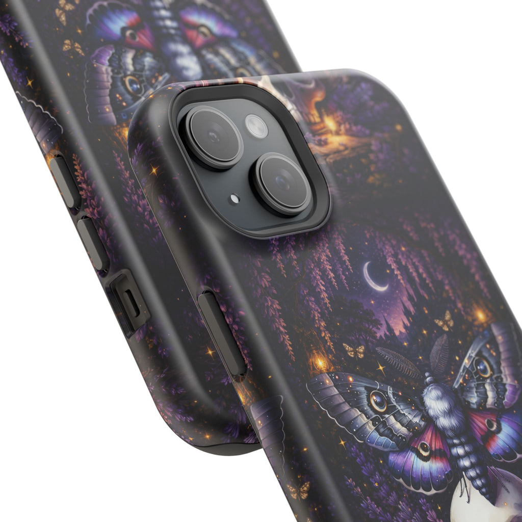 Moth & Skull Phone Case – Dark Mystical MagSafe-Compatible Cover