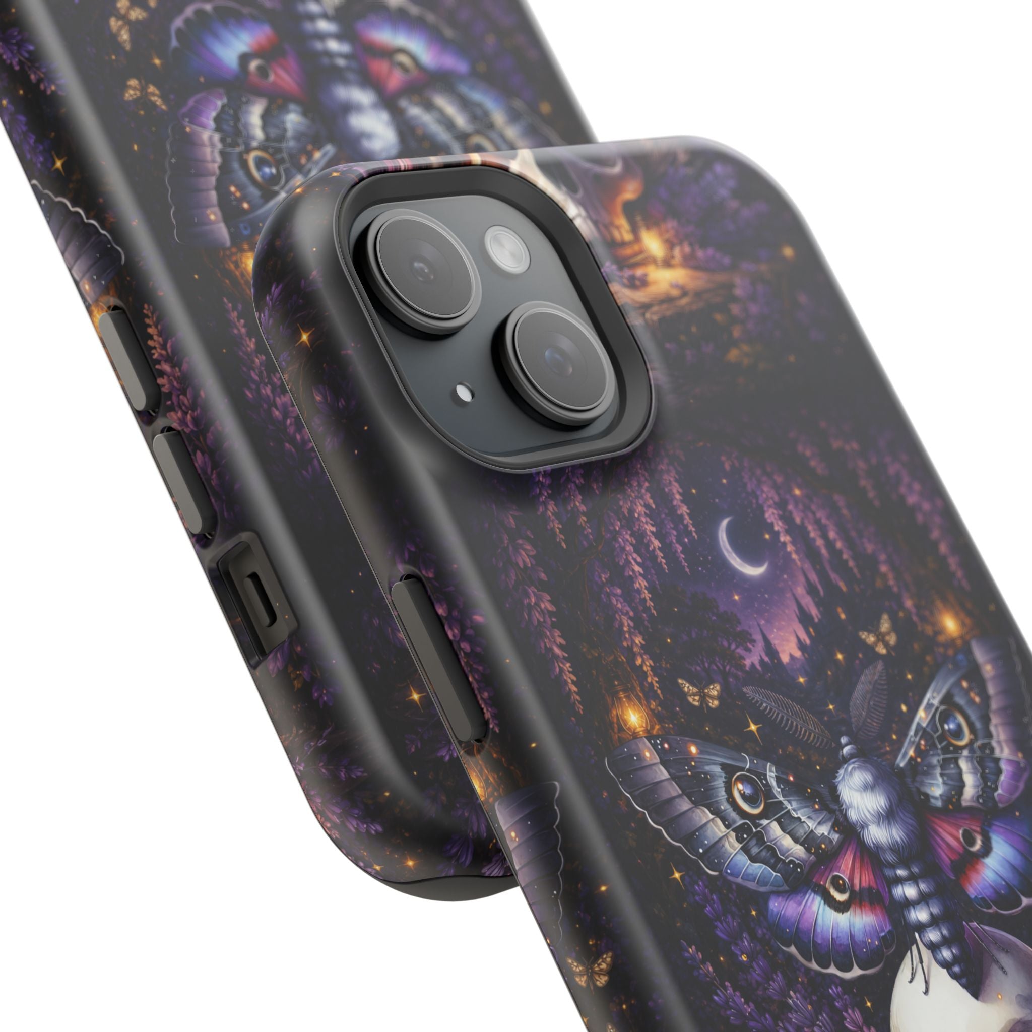 Moth & Skull Phone Case – Dark Mystical MagSafe-Compatible Cover