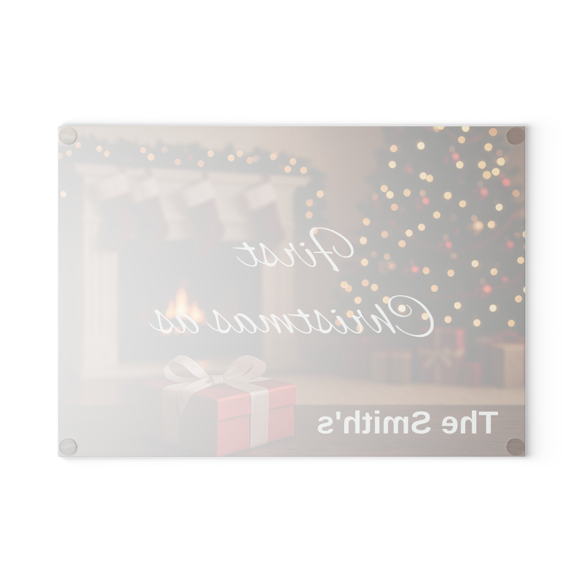 Personalized Glass Cutting Board, Custom Kitchen Decor, Your Photo
