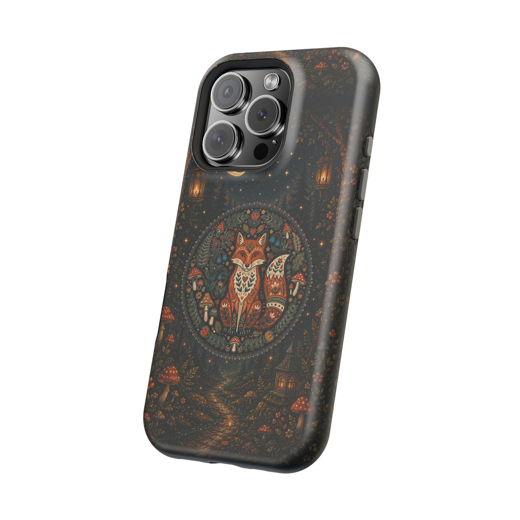 Mystic Forest Fox Phone Case – Woodland MagSafe-Compatible Cover