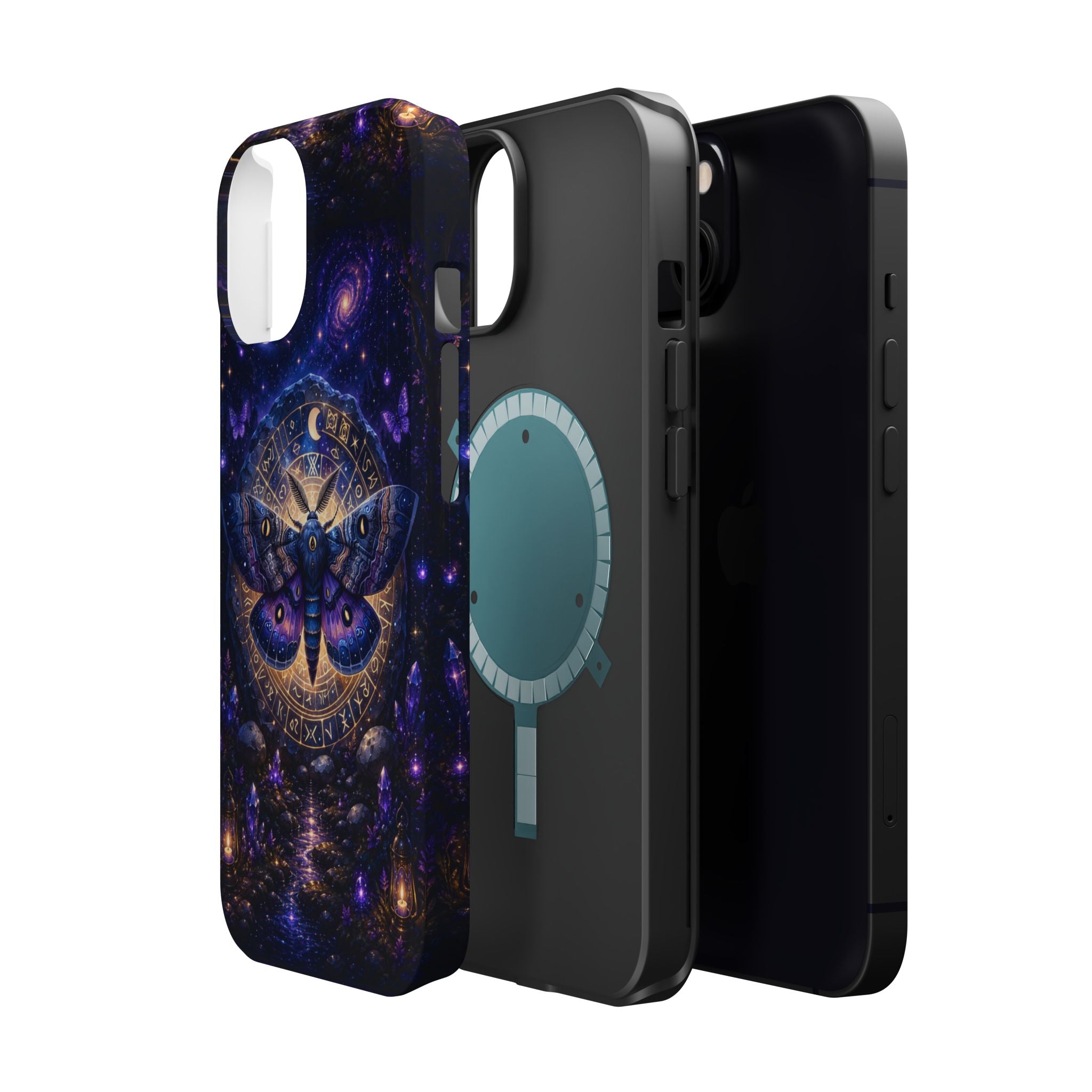 Astrological Moth Phone Case – Celestial MagSafe-Compatible Cover