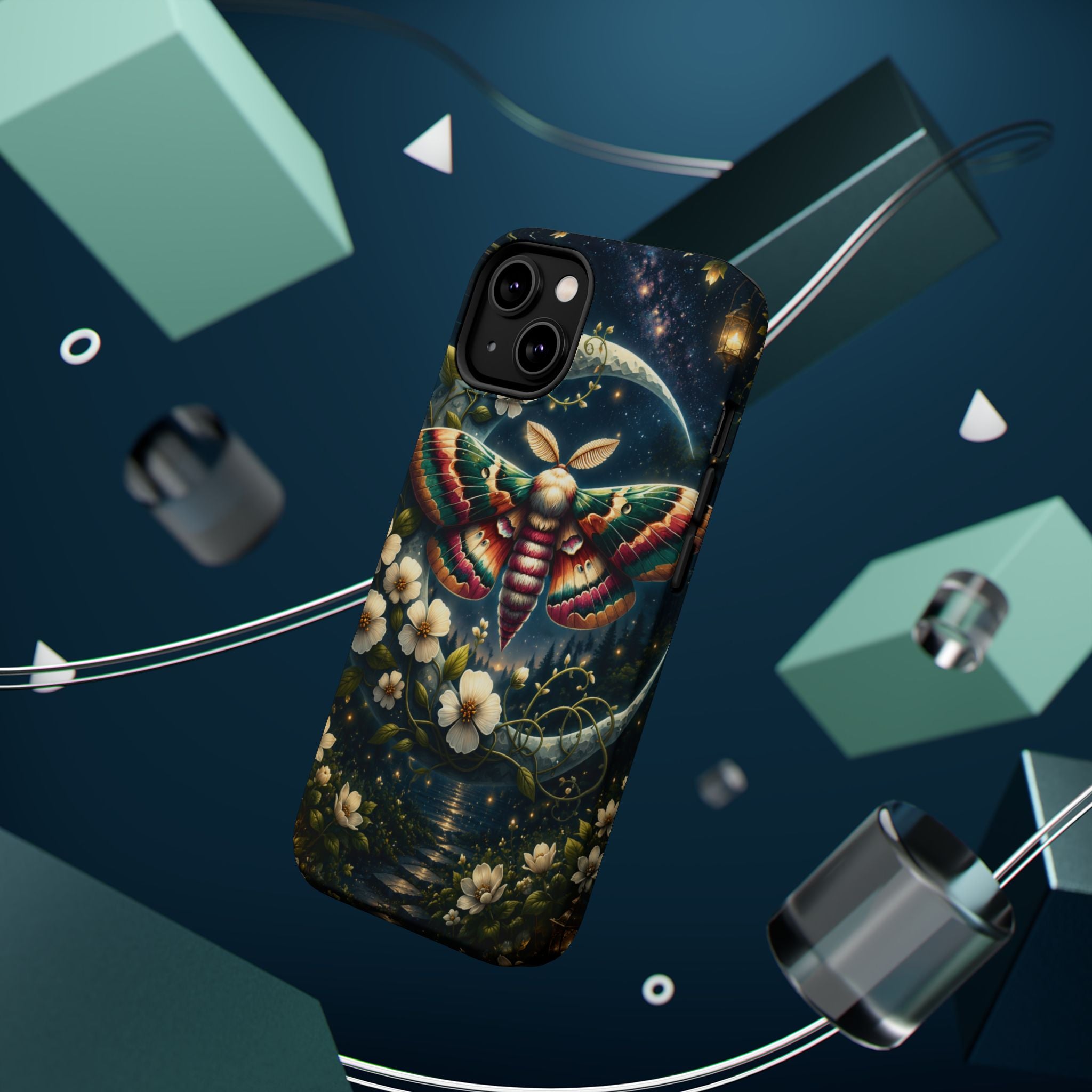 Mystic Moth Floral Nightscape Phone Case – MagSafe Cover