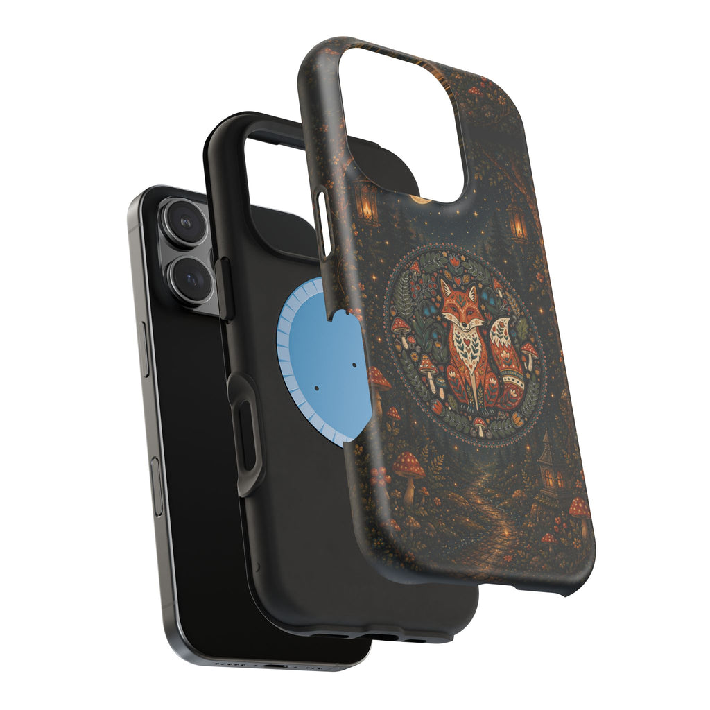 Mystic Forest Fox Phone Case – Woodland MagSafe-Compatible Cover