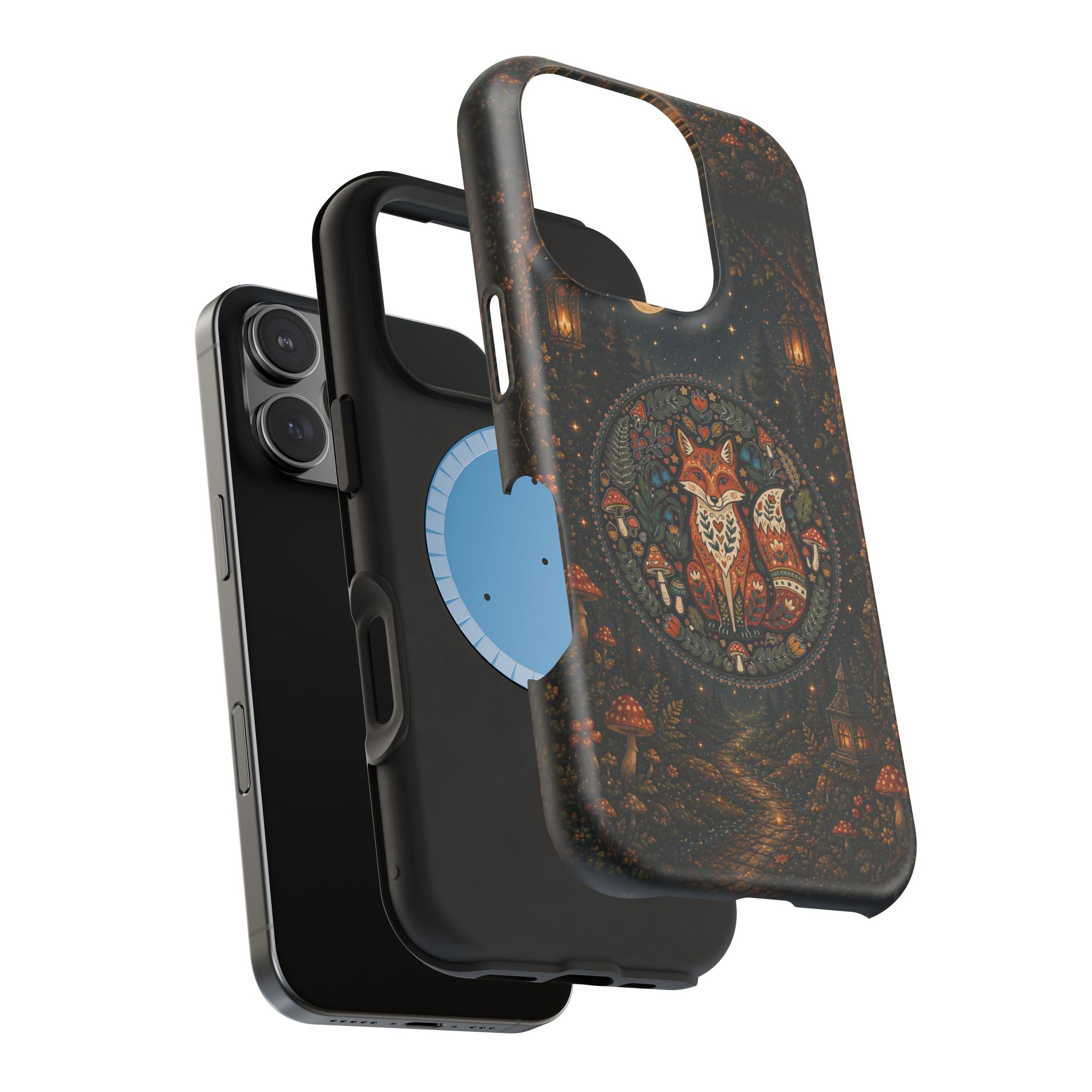 Mystic Forest Fox Phone Case – Woodland MagSafe-Compatible Cover