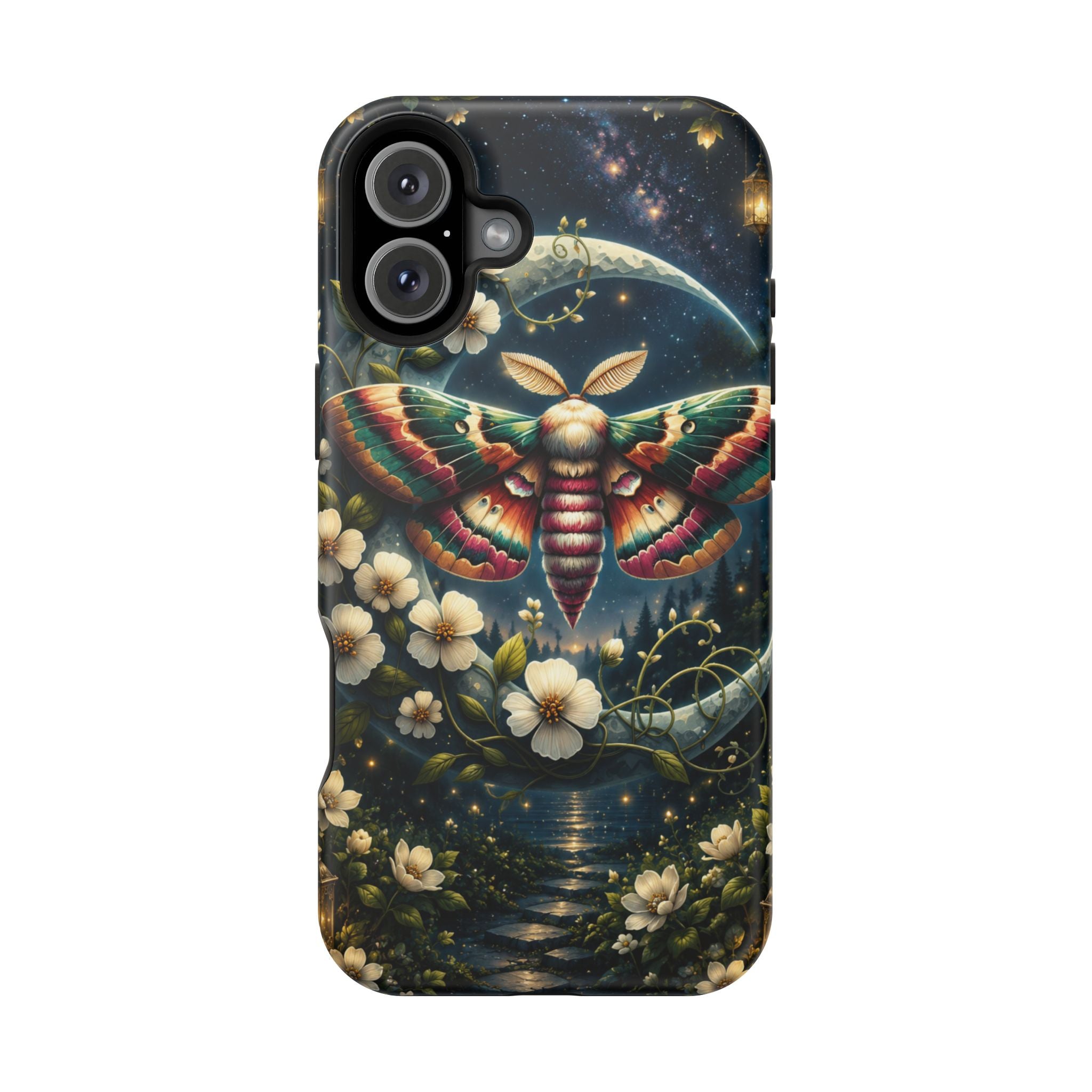 Mystic Moth Floral Nightscape Phone Case – MagSafe Cover