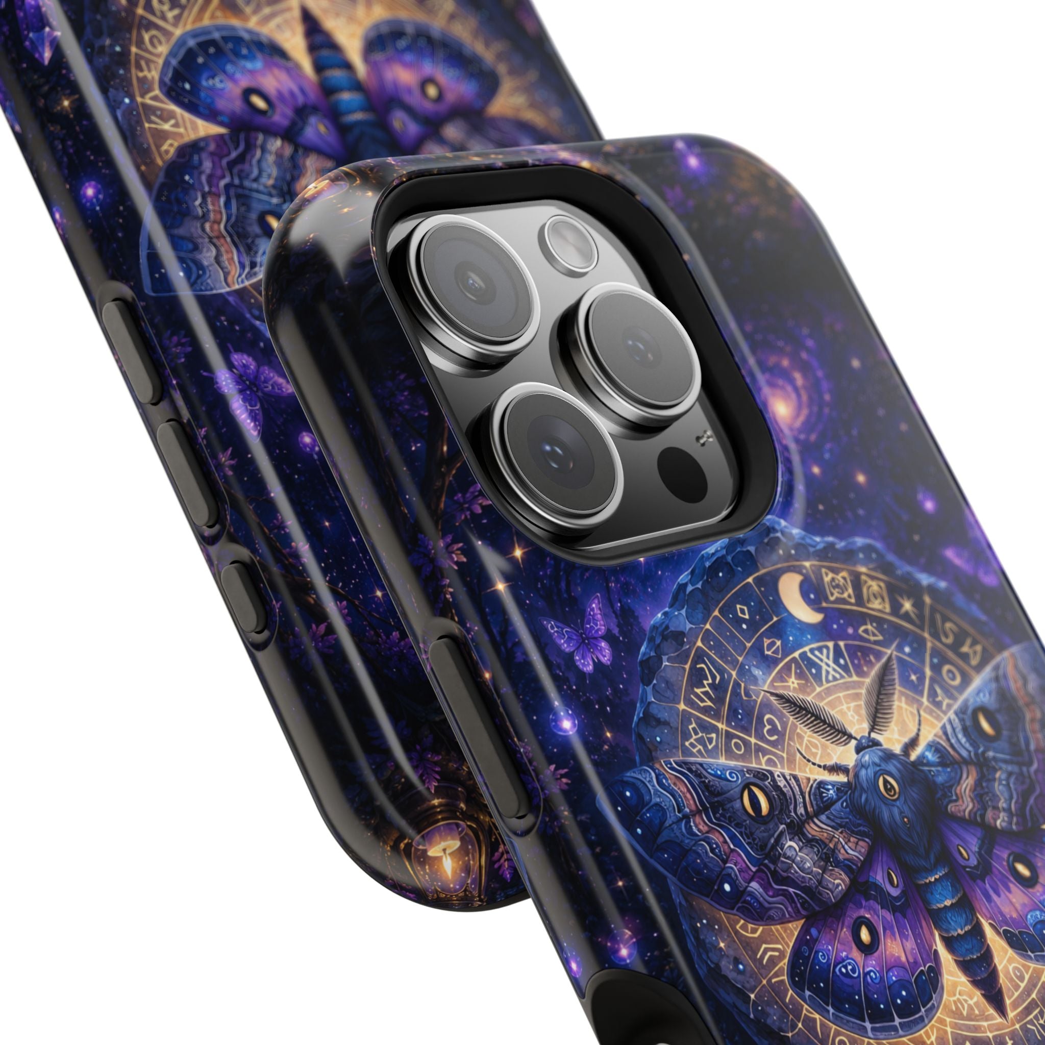 Astrological Moth Phone Case – Celestial MagSafe-Compatible Cover