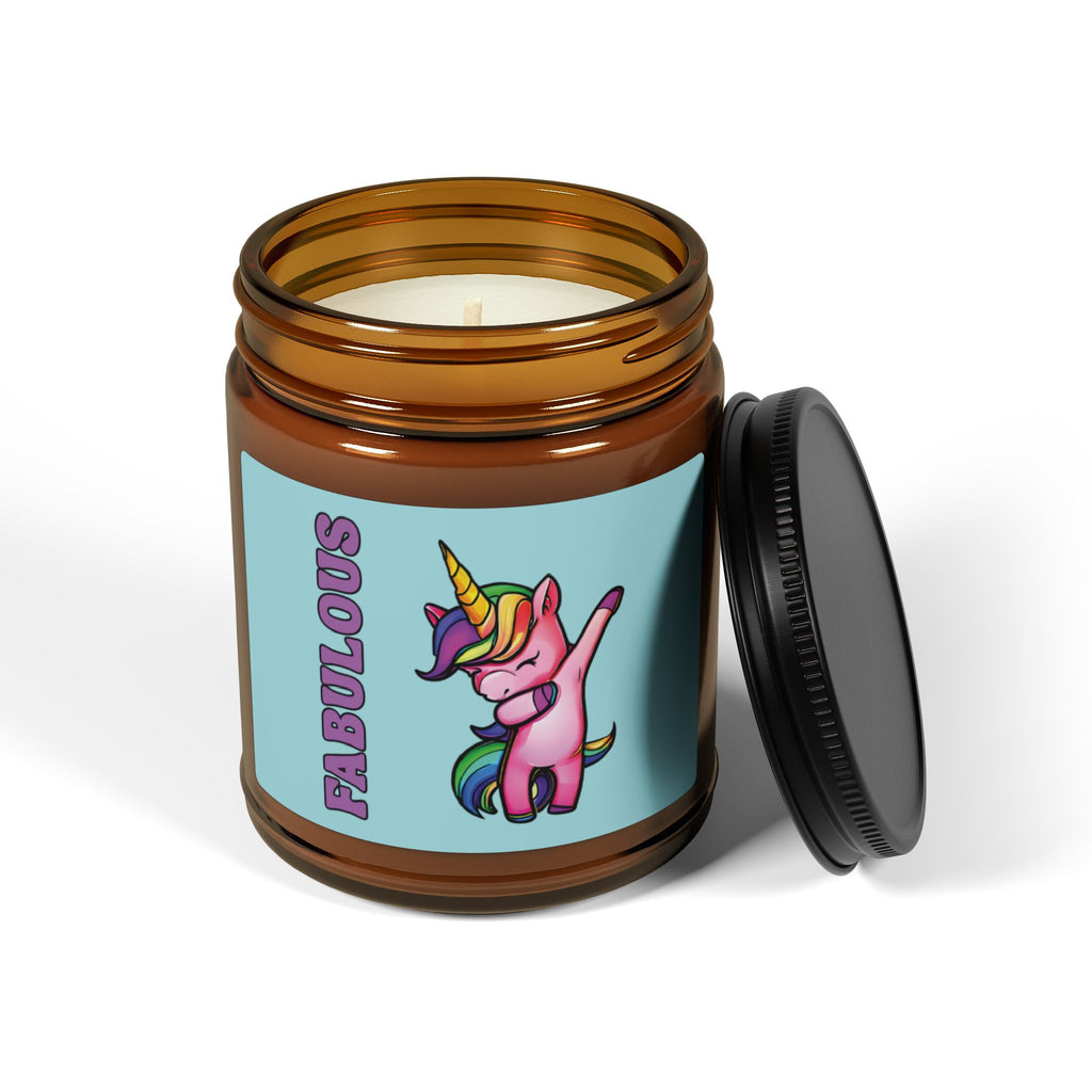 Fabulous LGBTQ Unicorn Scented Soy Candle, Pride Month Celebration Gift From Daughter Son, Family Rainbow Decor, Love and Support Grad Gift