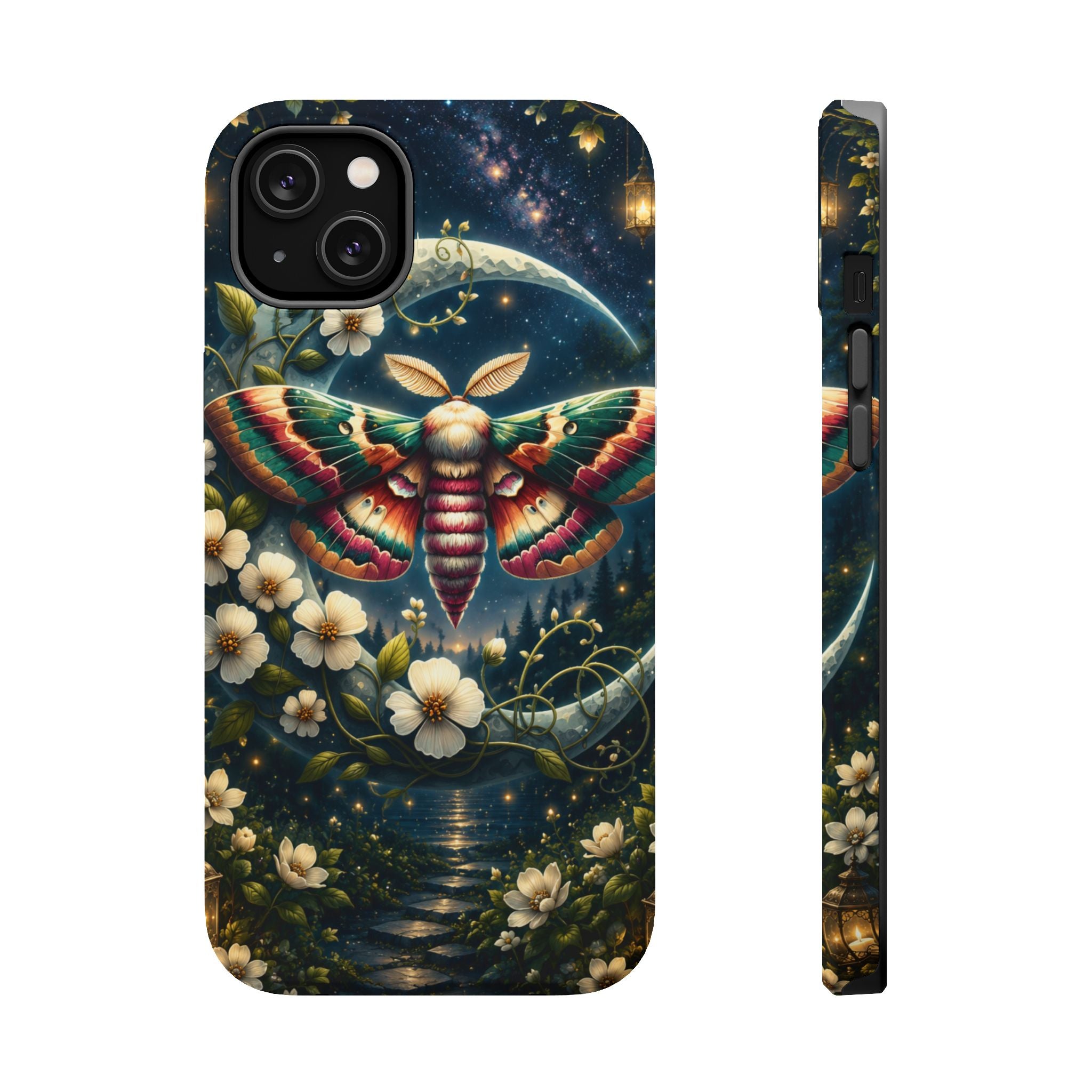 Mystic Moth Floral Nightscape Phone Case – MagSafe Cover