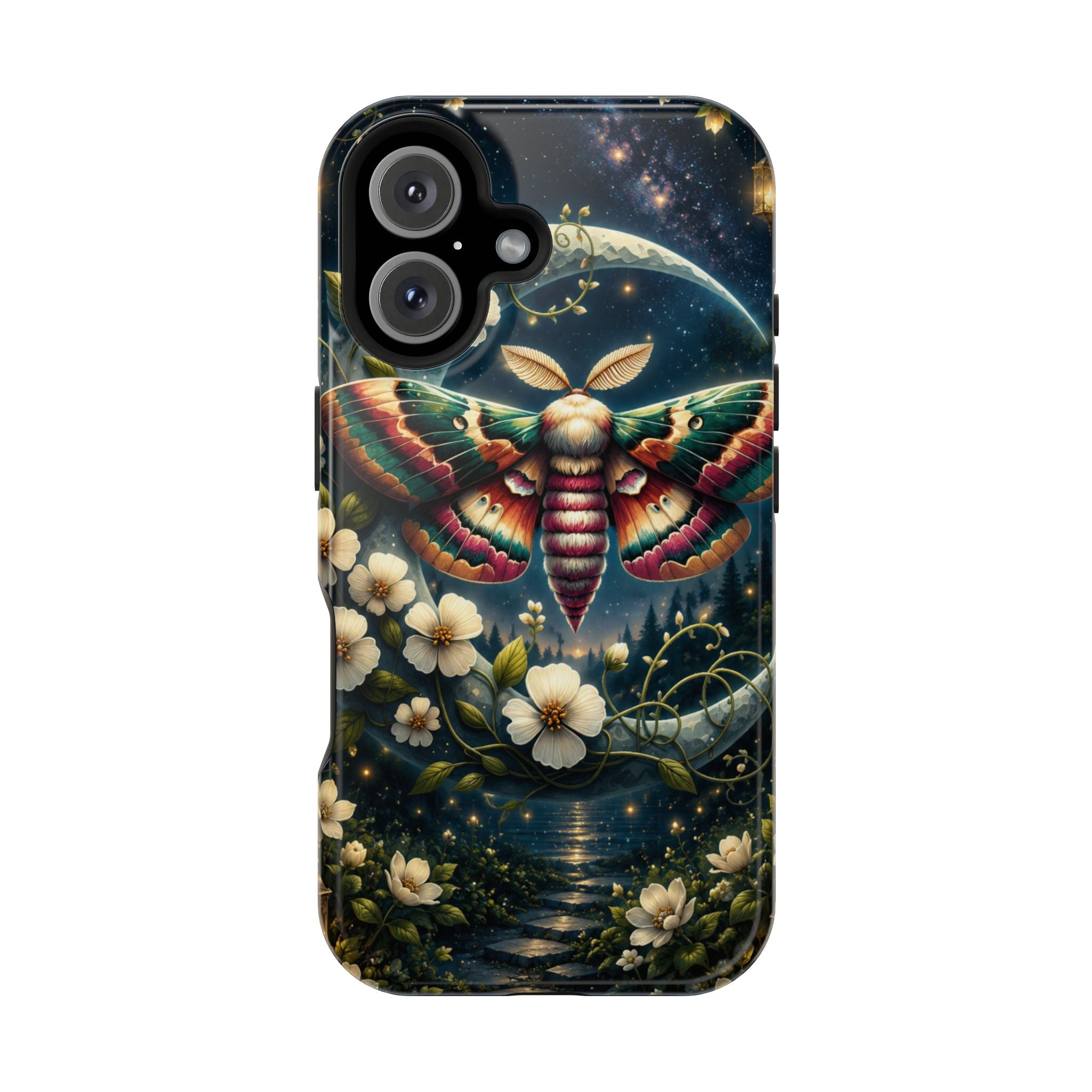 Mystic Moth Floral Nightscape Phone Case – MagSafe Cover