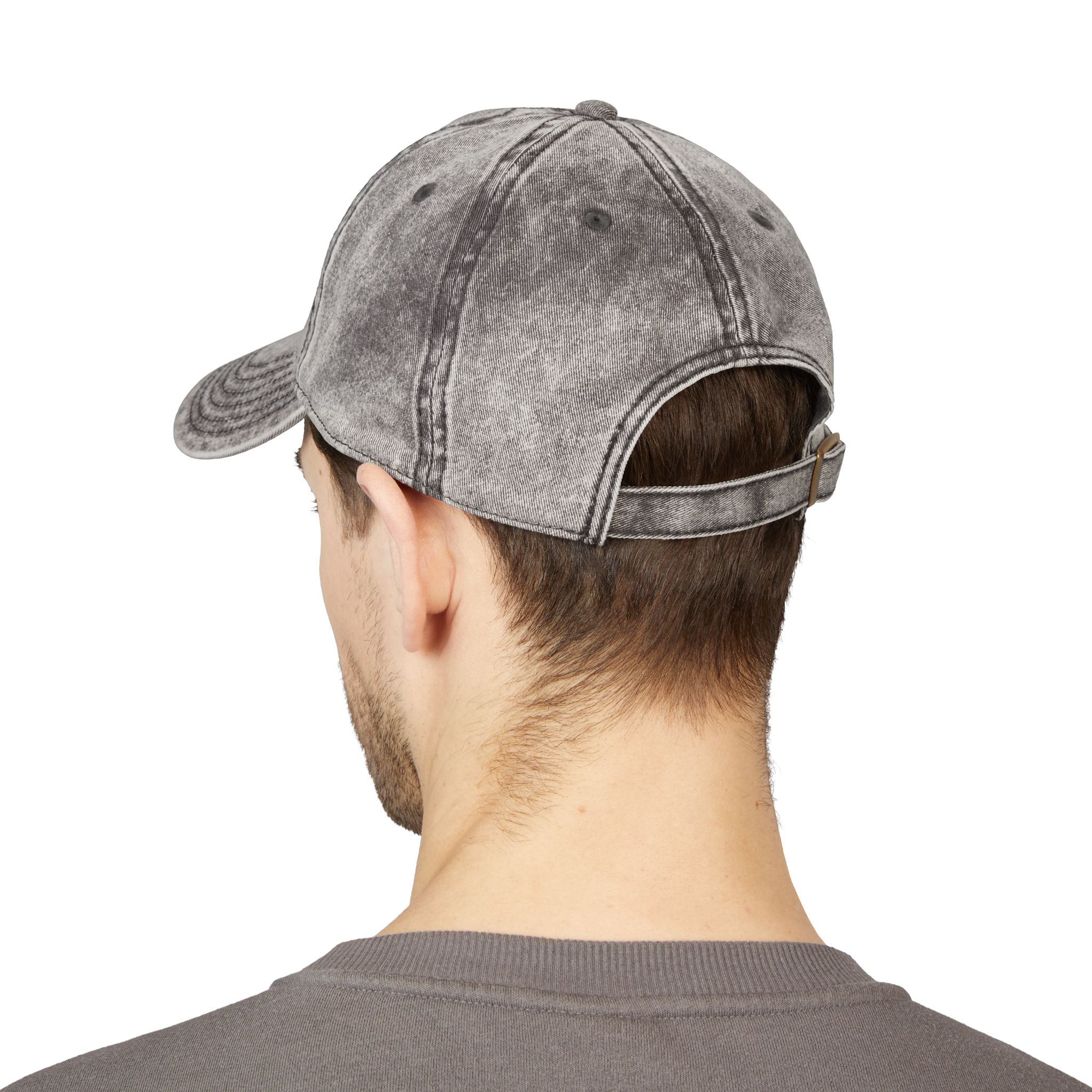 Vintage Embroidered 'Proud New Dad' Cap — Distressed Red Baseball Hat