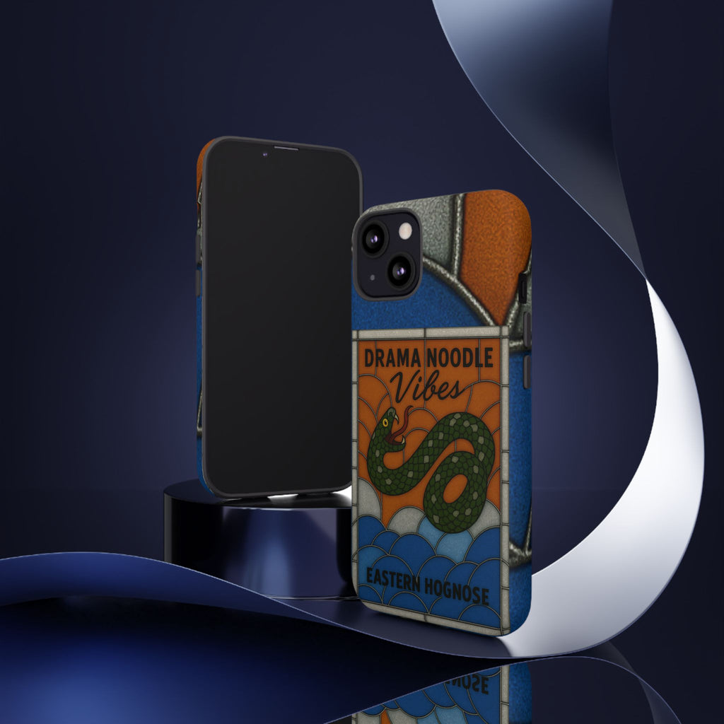 Stained Glass Snake Phone Case – Vibrant Drama Noodle Aesthetic Cover