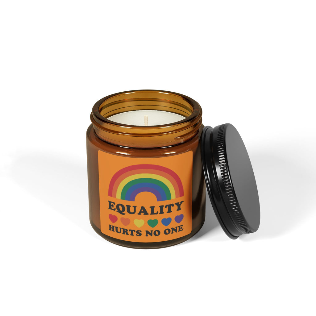 Rainbow Equality Scented Soy Candle, LGBTQ+ Pride Month Celebration Statement Gift From Daughter Son, Rainbow Pride Fathers Day Gift For Dad