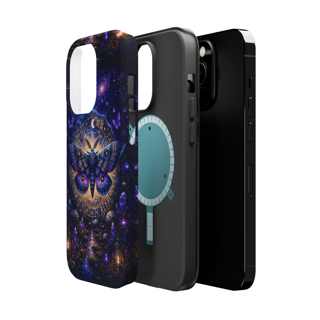 Astrological Moth Phone Case – Celestial MagSafe-Compatible Cover