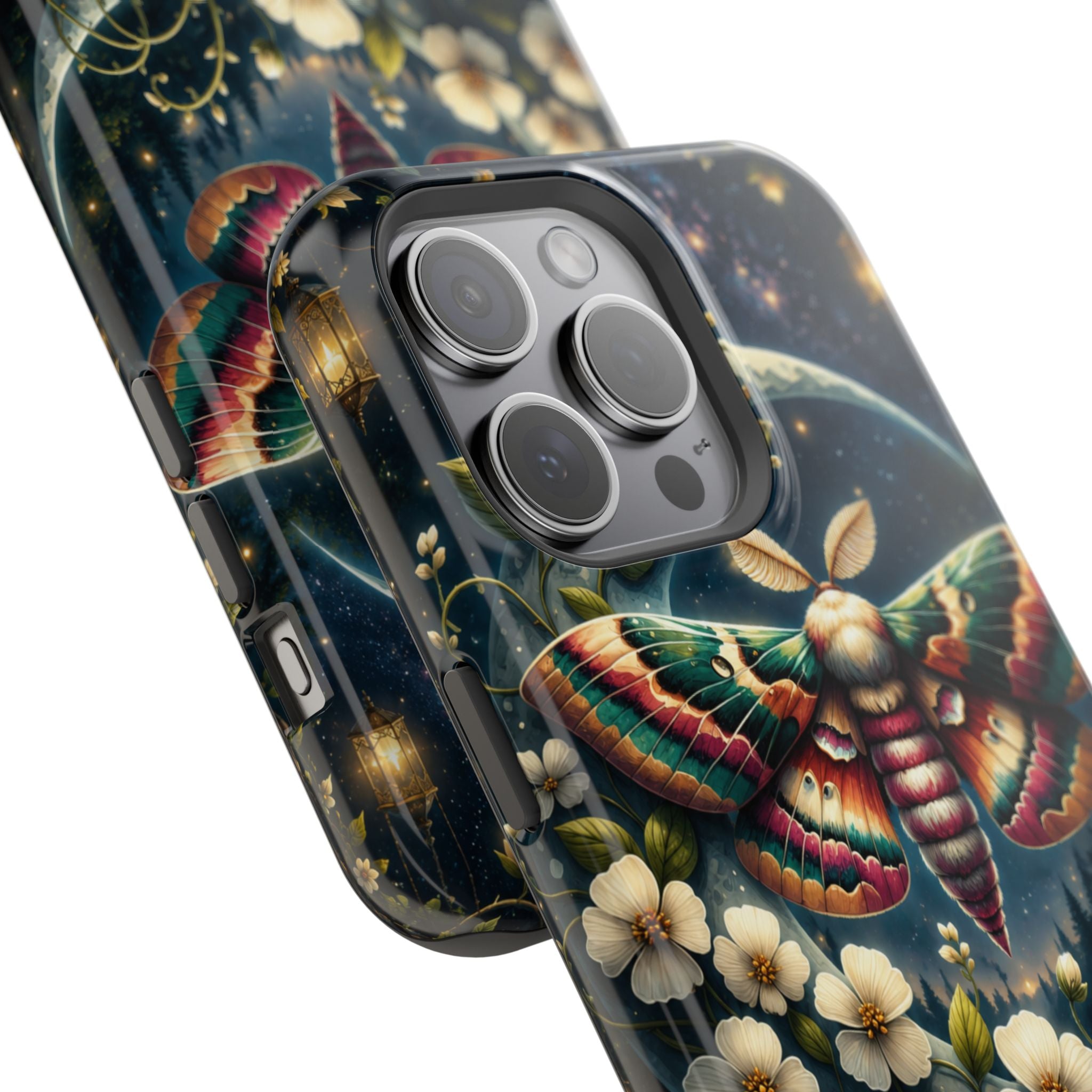 Mystic Moth Floral Nightscape Phone Case – MagSafe Cover