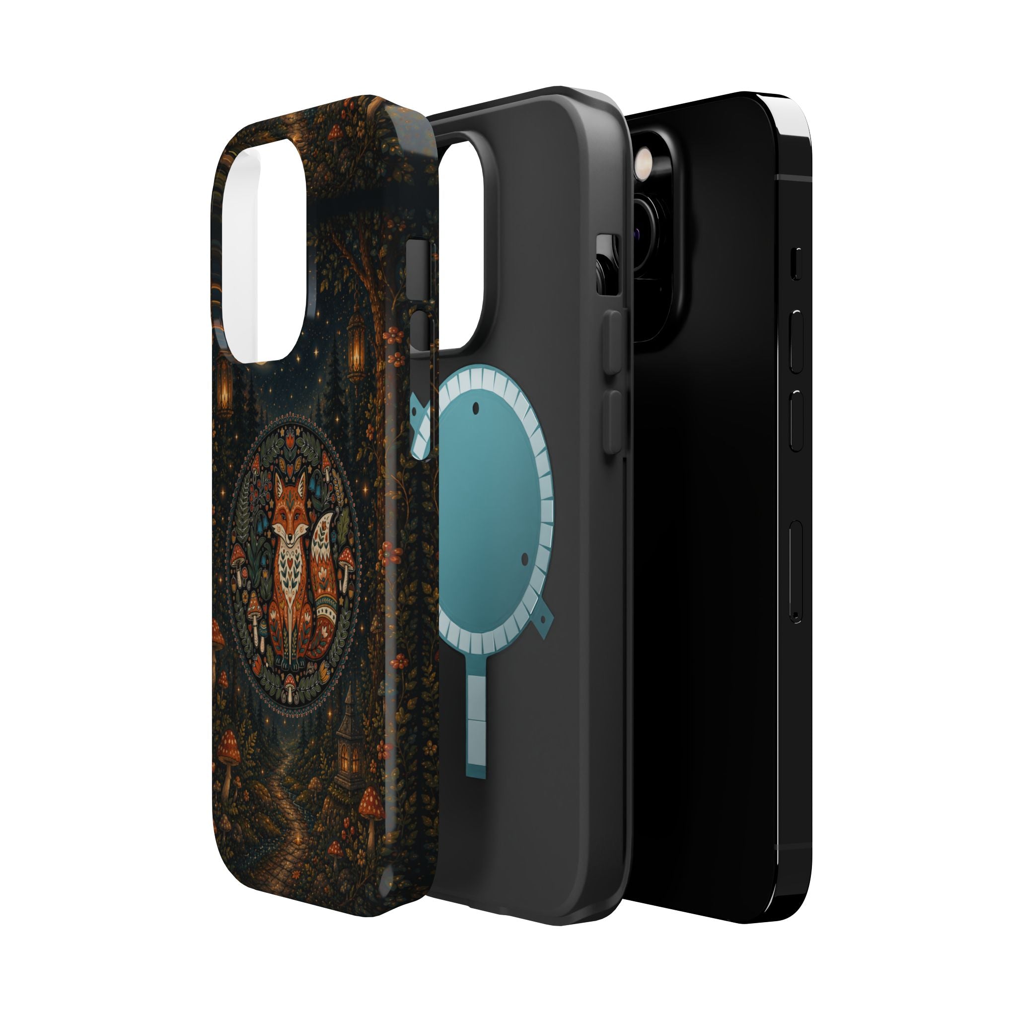 Mystic Forest Fox Phone Case – Woodland MagSafe-Compatible Cover