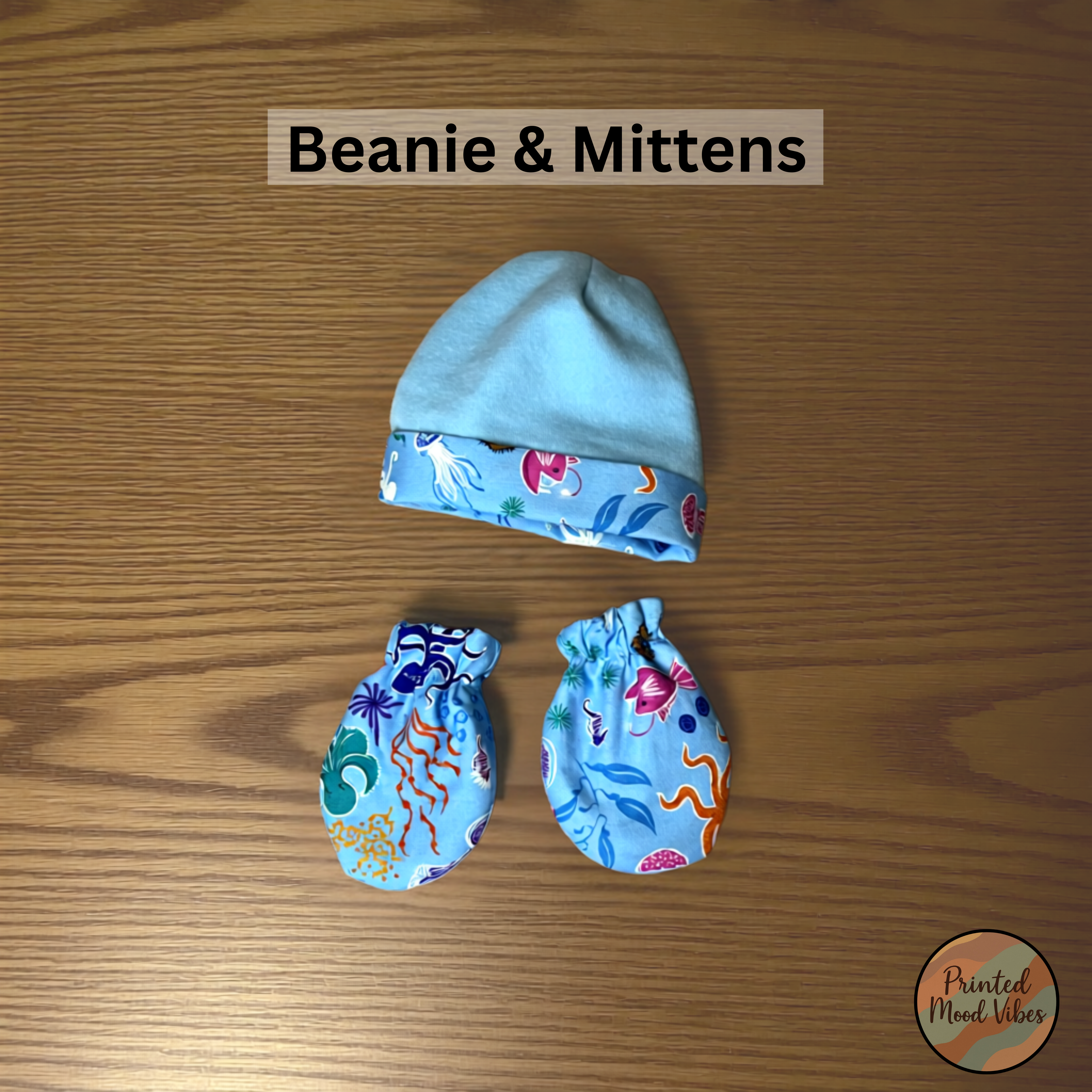 Glow in the Dark Ocean Baby Gift Set – Bib, Burp Cloth & Pacifier Holder (Newborn 1–3 Months)