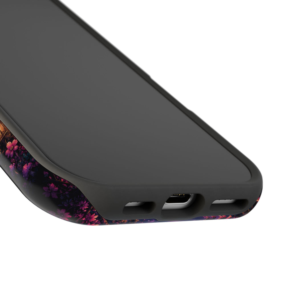 Skull & Butterflies Phone Case – Gothic Floral MagSafe-Compatible Case