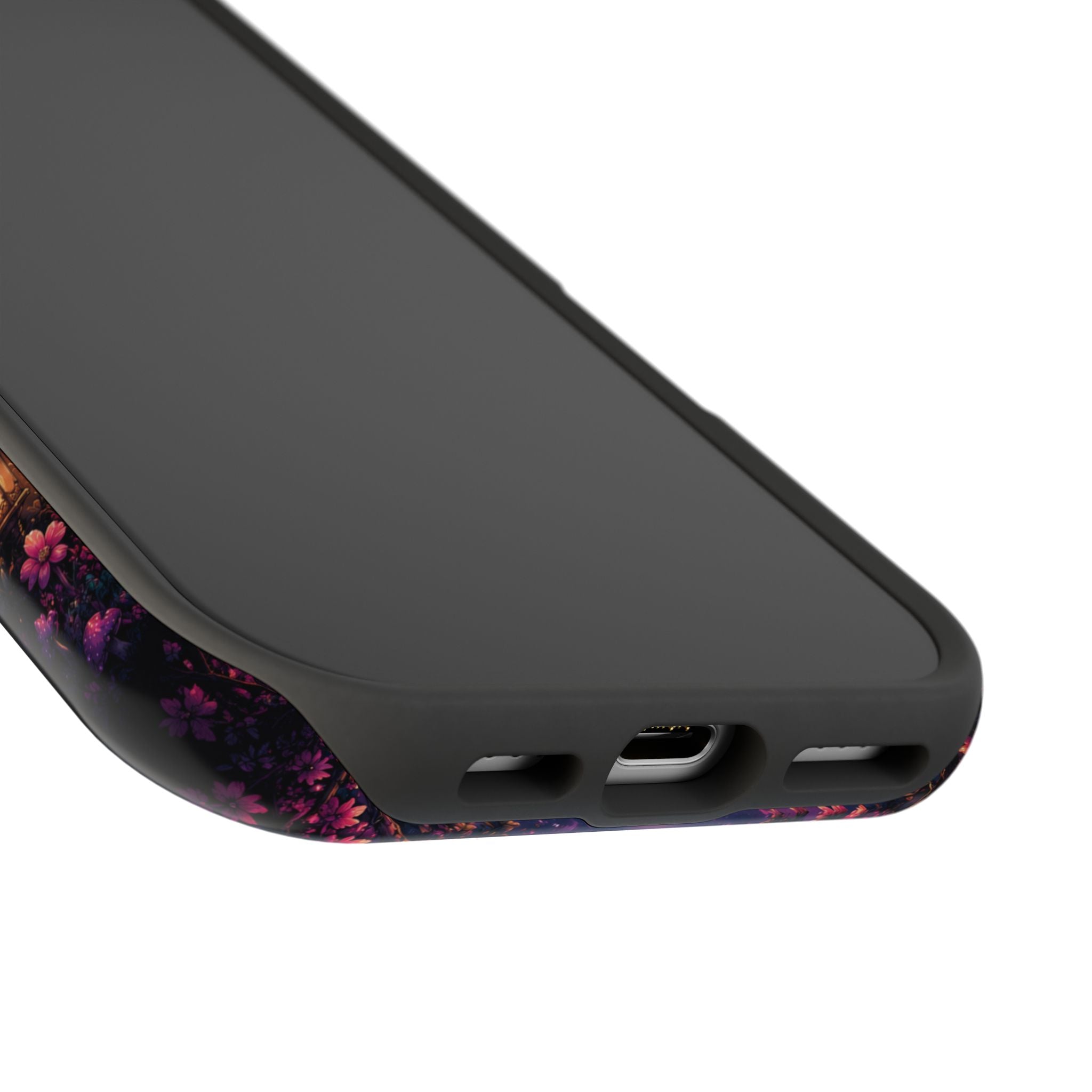 Skull & Butterflies Phone Case – Gothic Floral MagSafe-Compatible Case