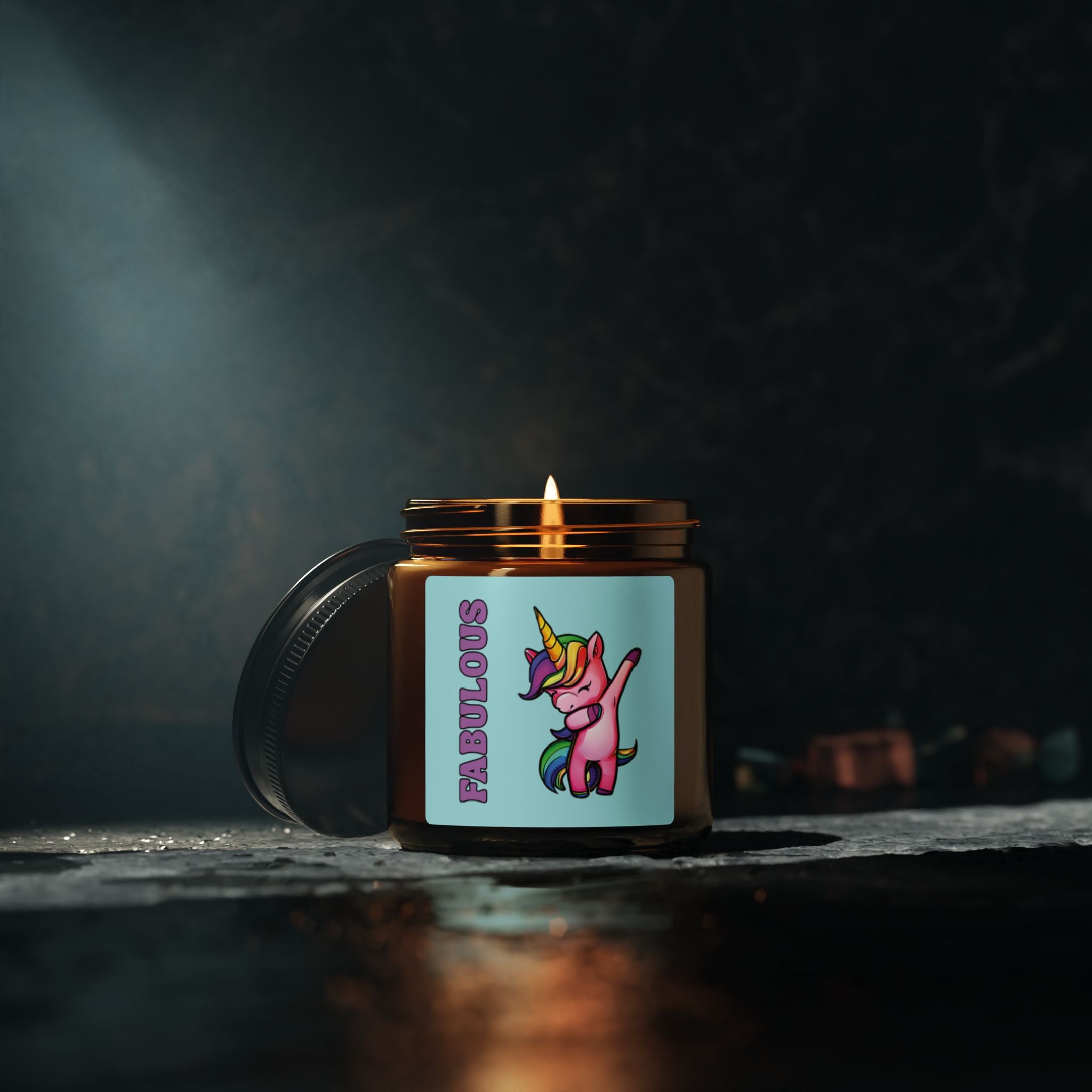 Fabulous LGBTQ Unicorn Scented Soy Candle, Pride Month Celebration Gift From Daughter Son, Family Rainbow Decor, Love and Support Grad Gift