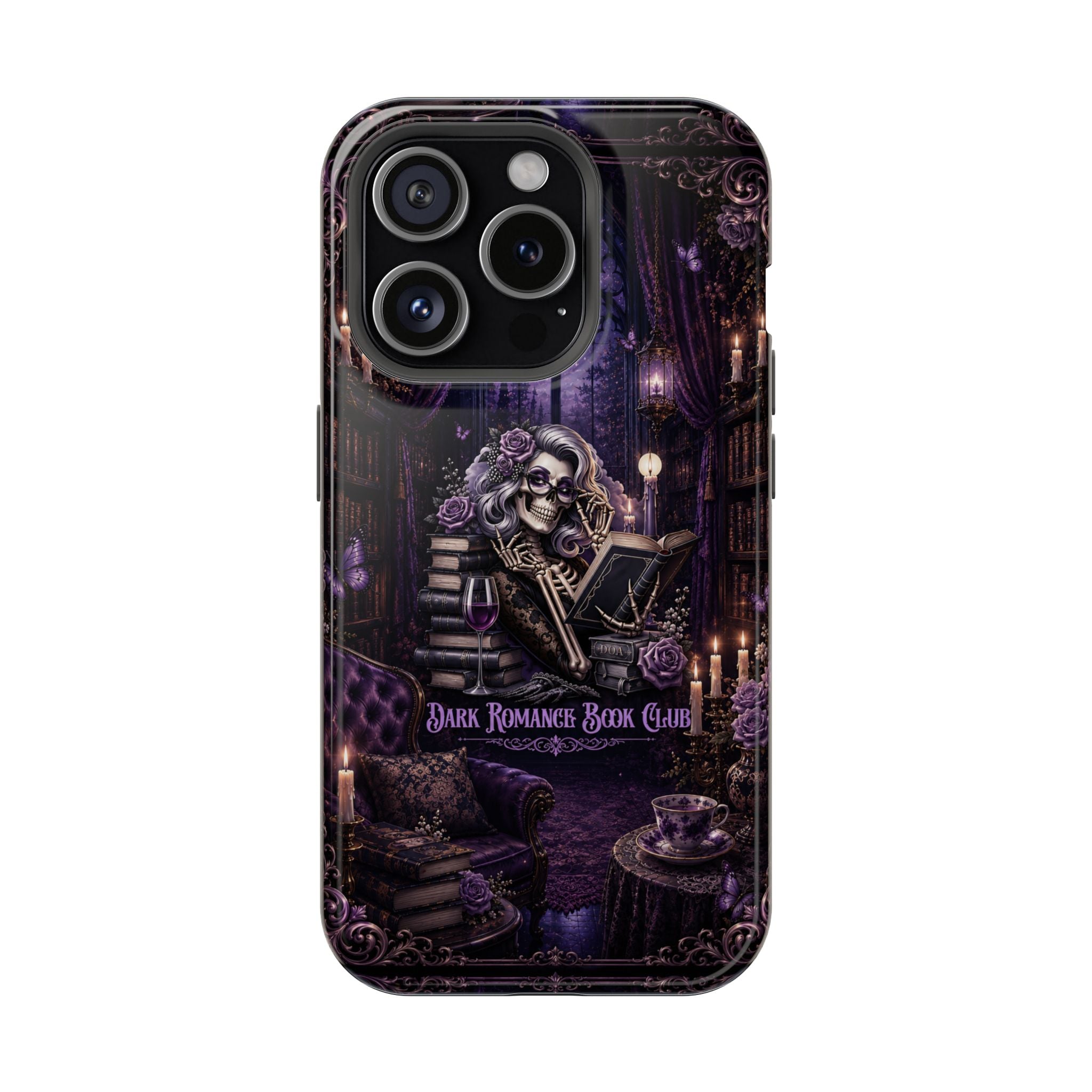Dark Romance Book Club Phone Case – Gothic MagSafe-Compatible Case