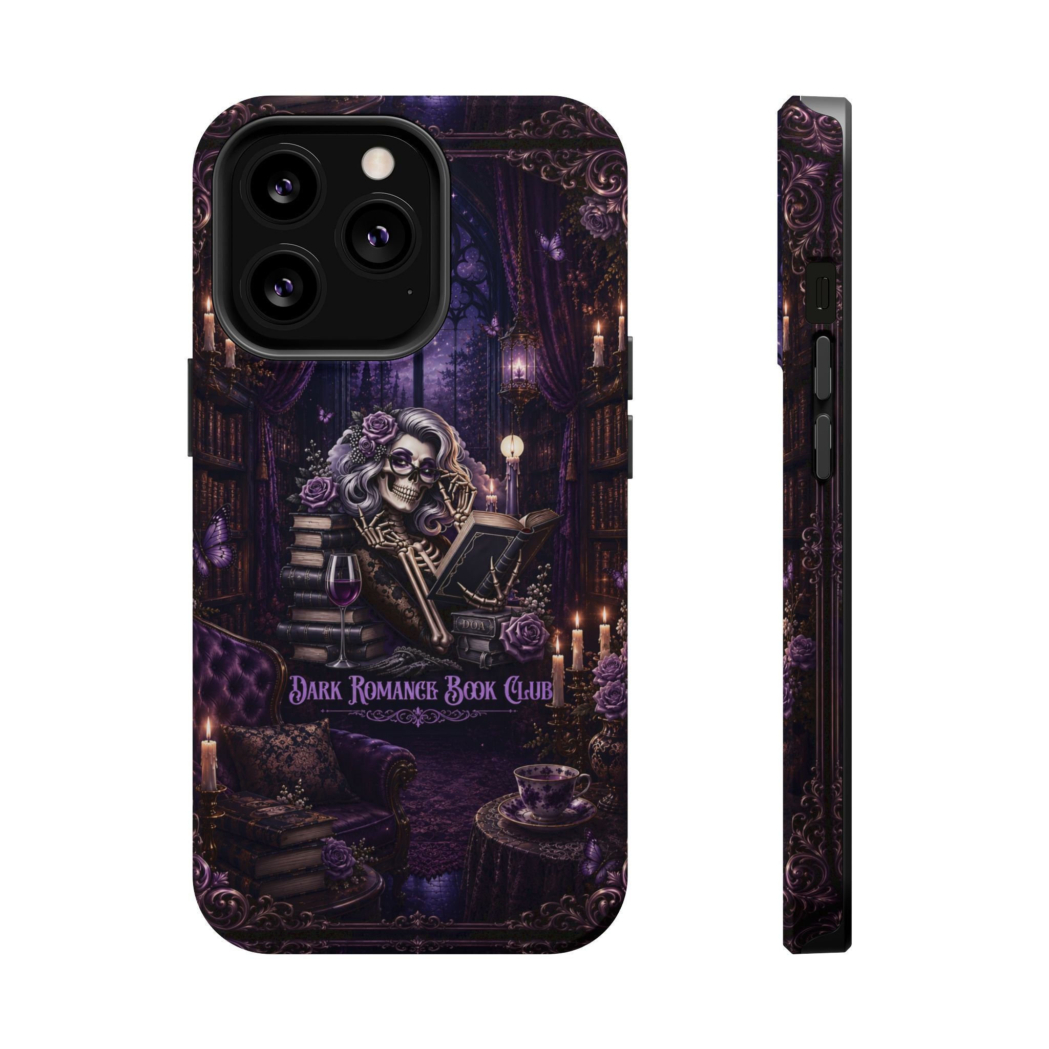 Dark Romance Book Club Phone Case – Gothic MagSafe-Compatible Case