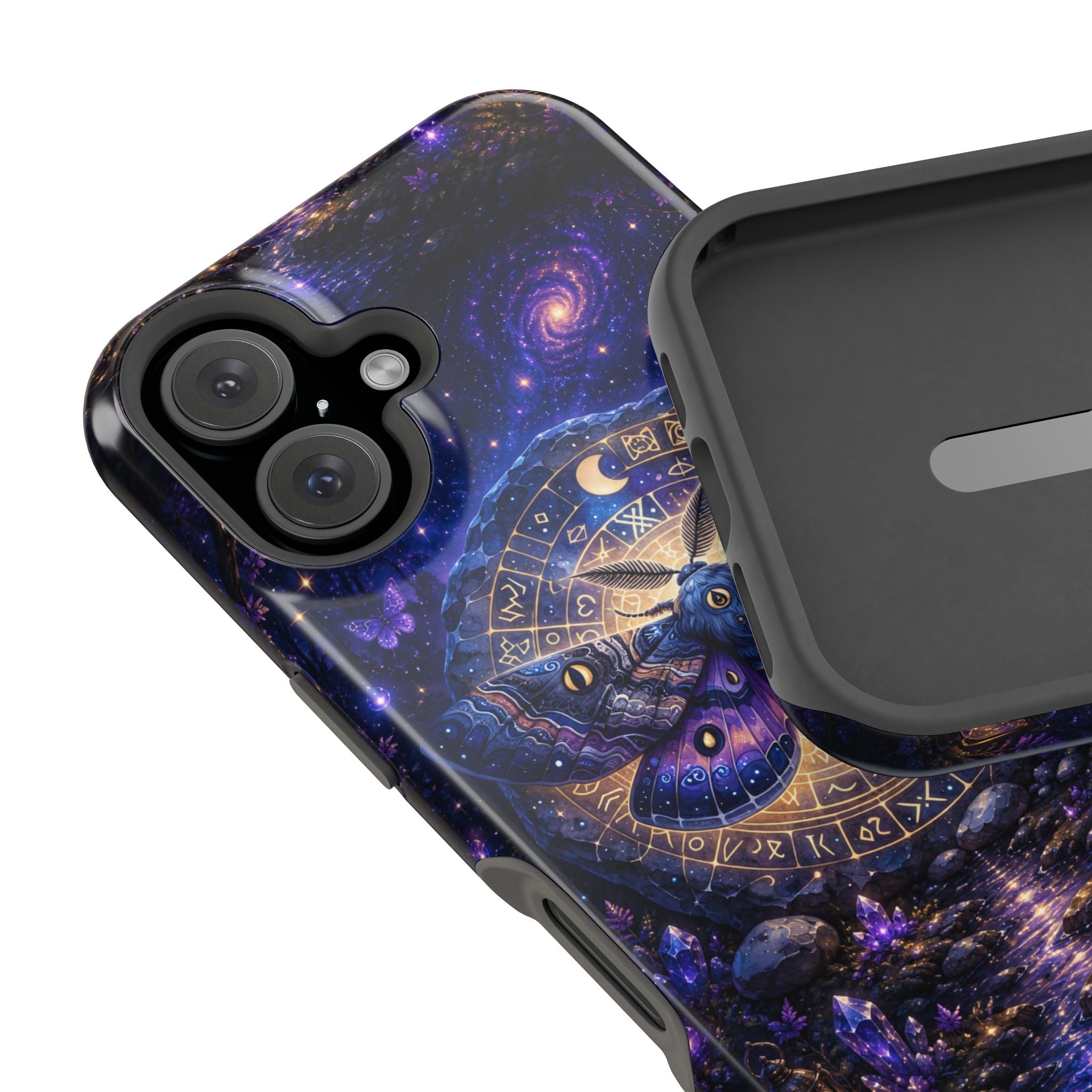 Astrological Moth Phone Case – Celestial MagSafe-Compatible Cover
