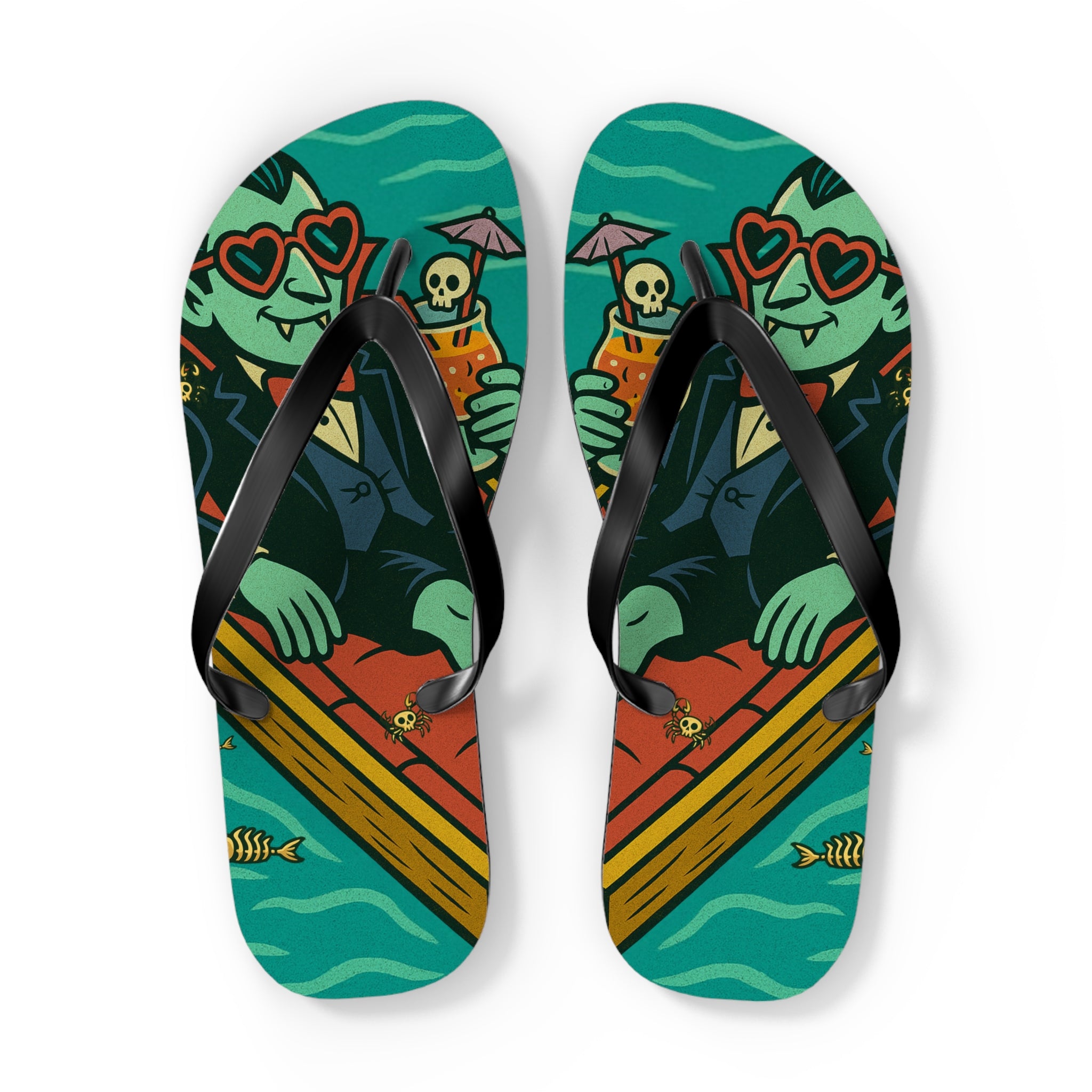 Vampire Flip Flops - Summerween Footwear