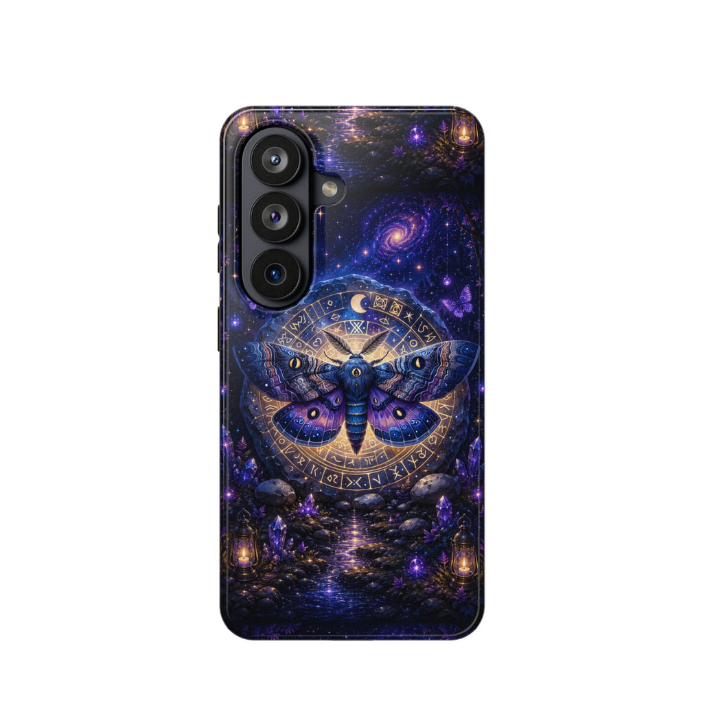 Astrological Moth Phone Case – Celestial MagSafe-Compatible Cover