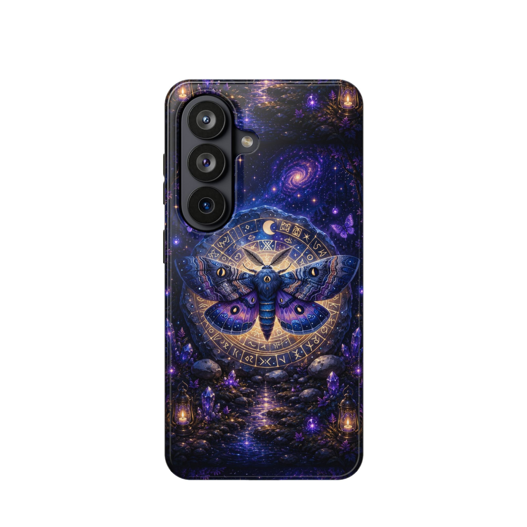 Astrological Moth Phone Case – Celestial MagSafe-Compatible Cover