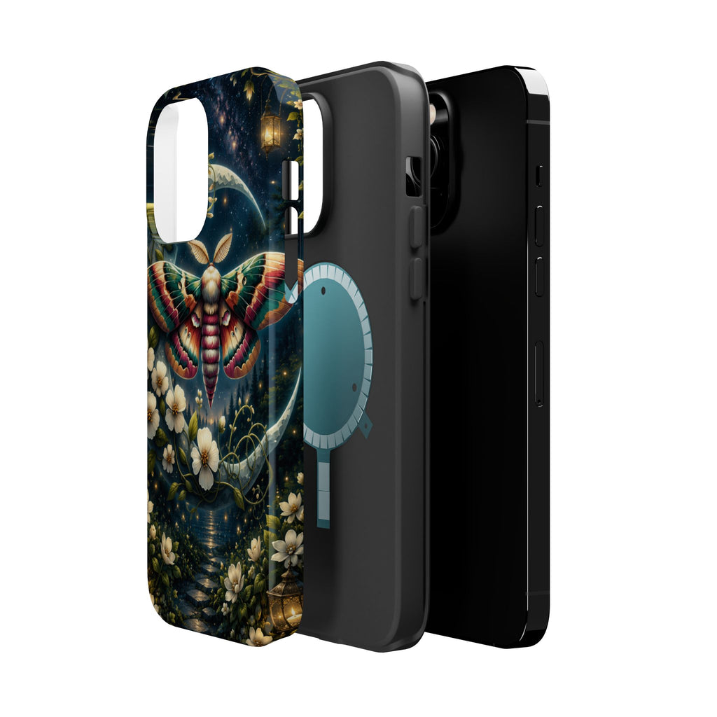 Mystic Moth Floral Nightscape Phone Case – MagSafe Cover