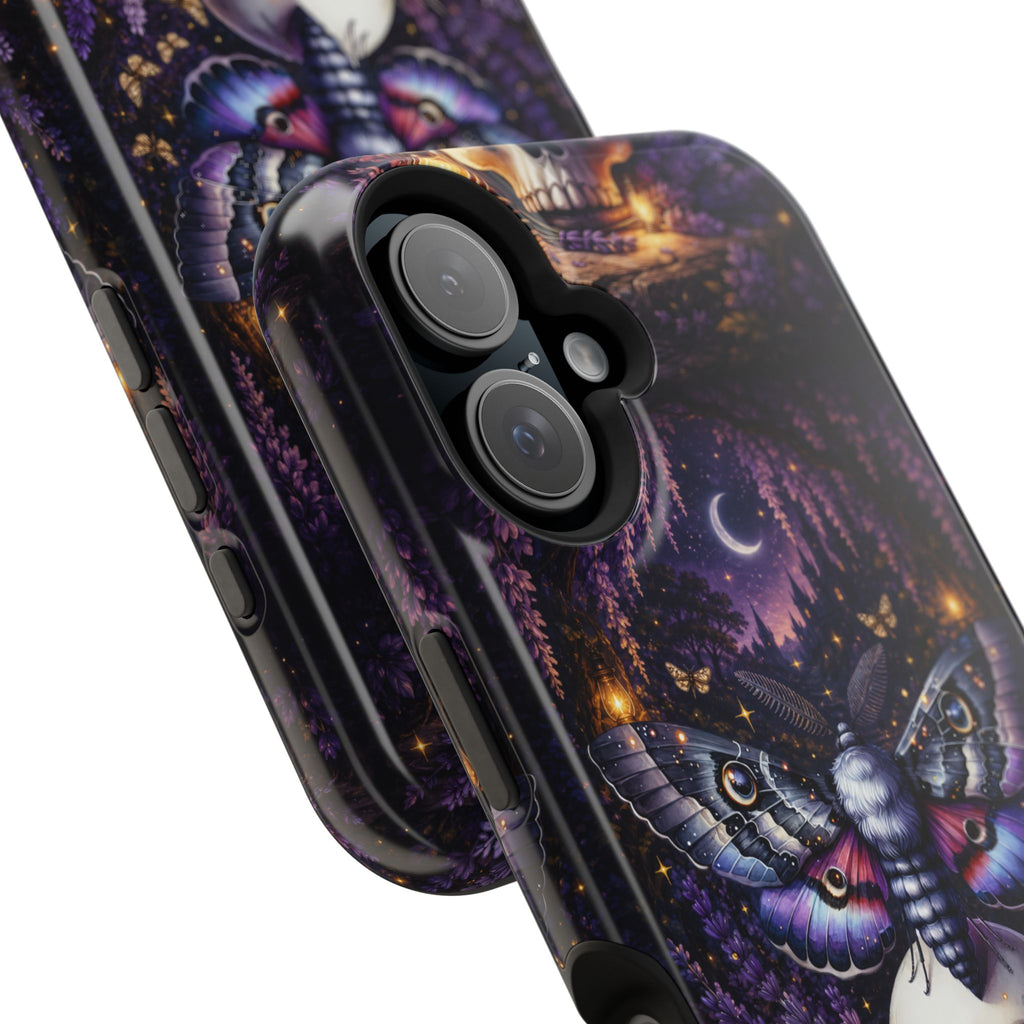 Moth & Skull Phone Case – Dark Mystical MagSafe-Compatible Cover