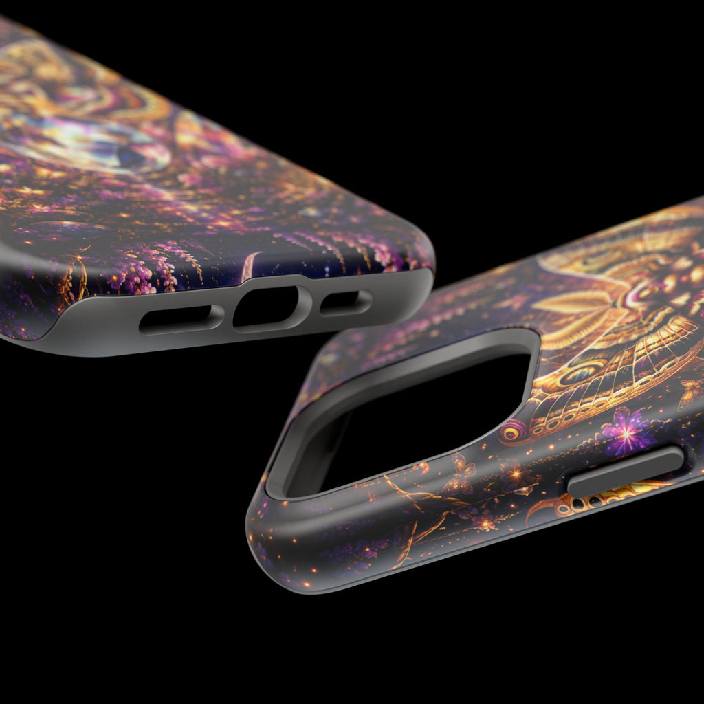 Mystic Moth Crystal Phone Case – Jewel-Toned MagSafe-Compatible Cover