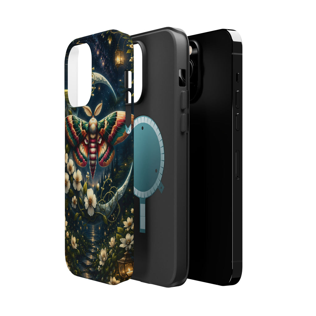 Mystic Moth Floral Nightscape Phone Case – MagSafe Cover