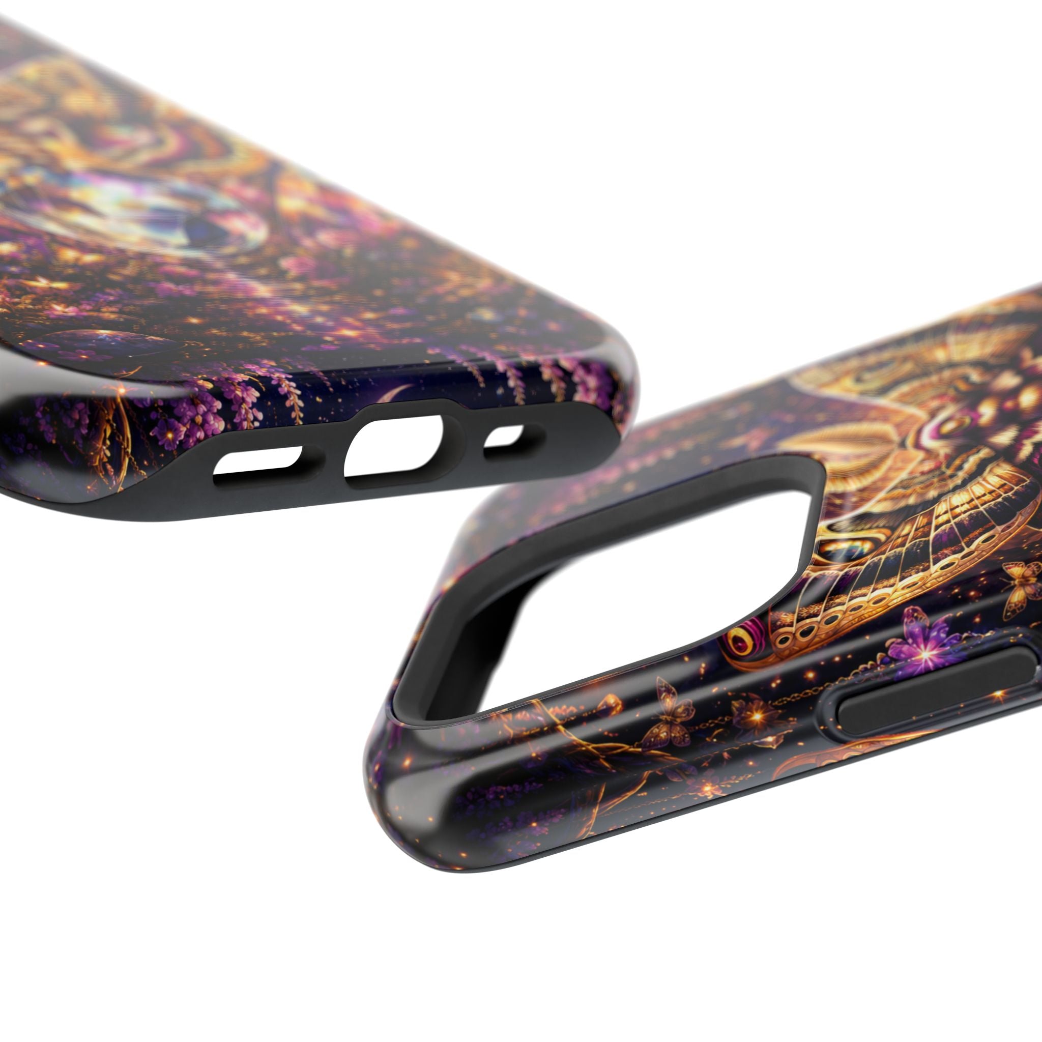 Mystic Moth Crystal Phone Case – Jewel-Toned MagSafe-Compatible Cover