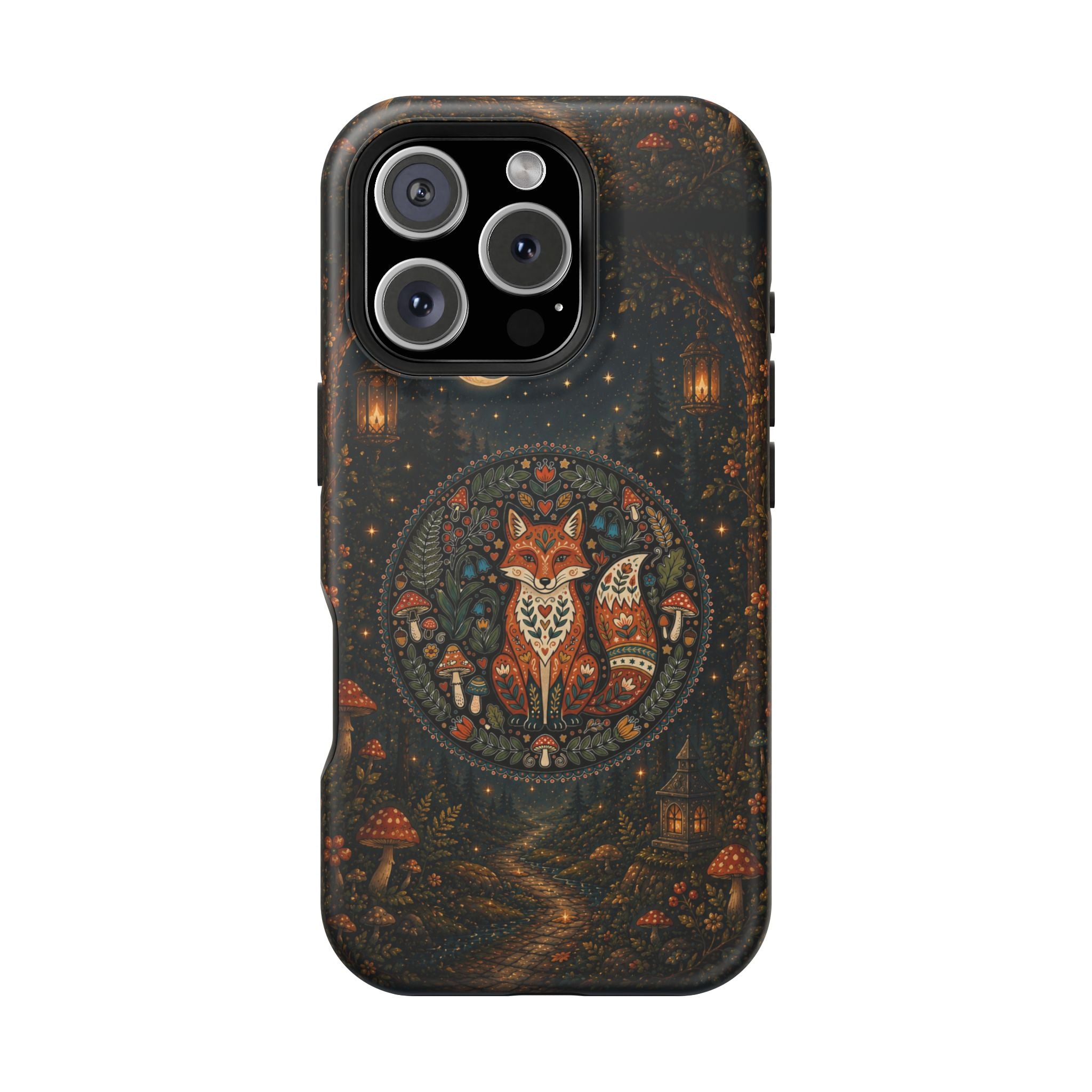 Mystic Forest Fox Phone Case – Woodland MagSafe-Compatible Cover