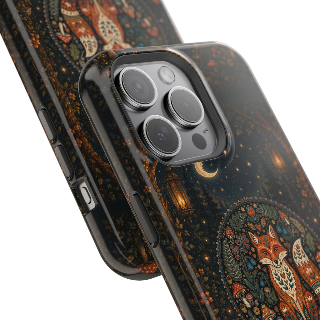 Mystic Forest Fox Phone Case – Woodland MagSafe-Compatible Cover