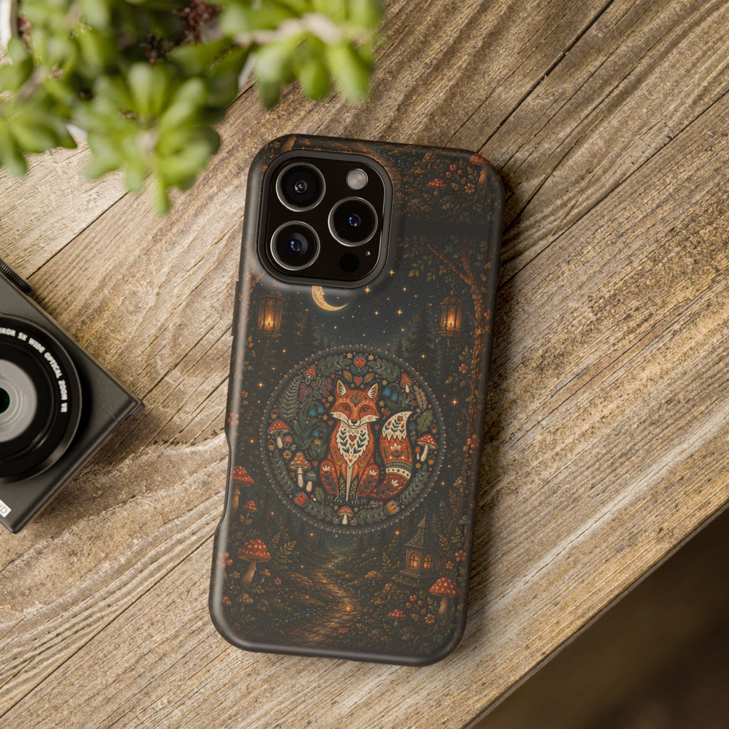 Mystic Forest Fox Phone Case – Woodland MagSafe-Compatible Cover