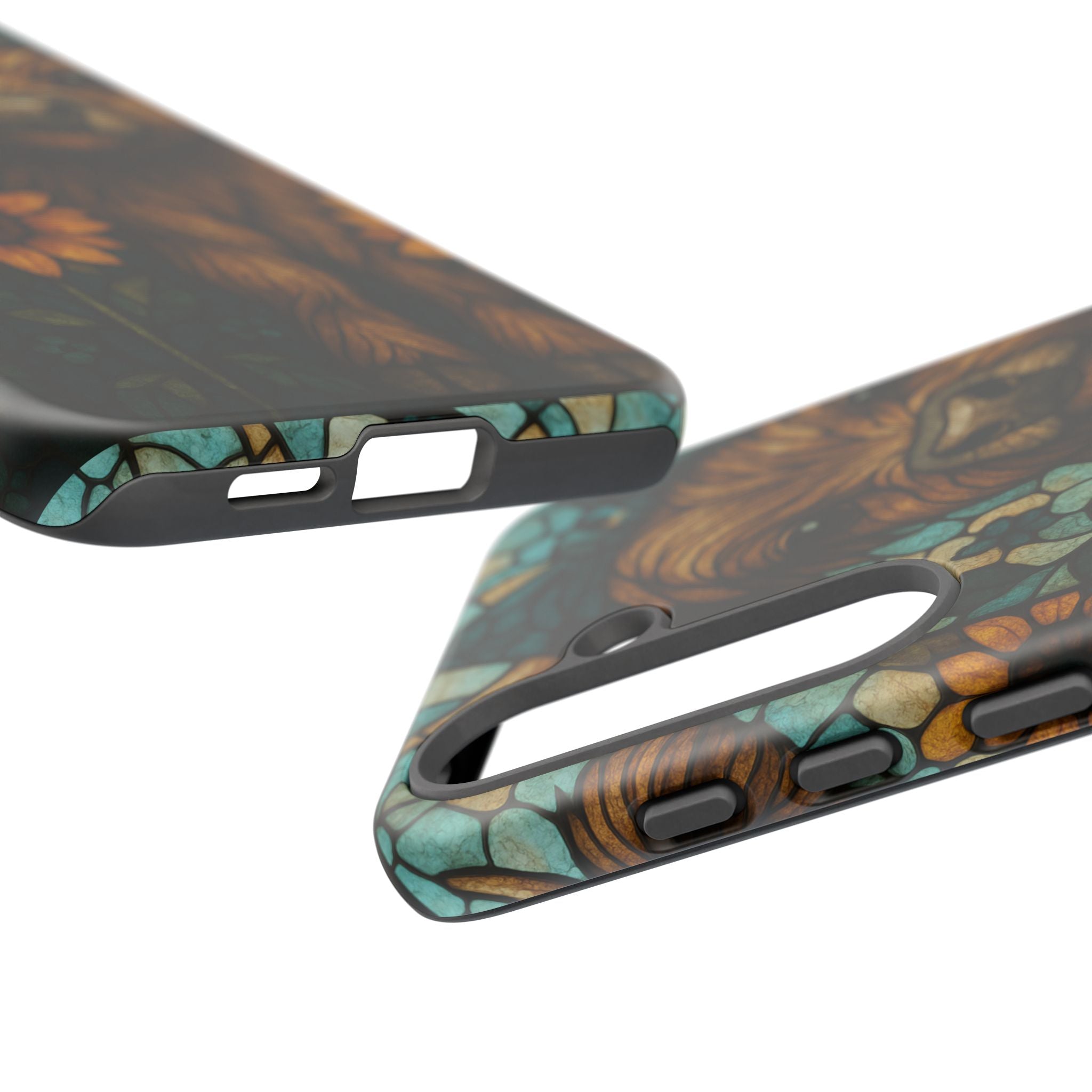 Stained Glass Baby Cow Phone Case – Sunflower Farmhouse Animal Design
