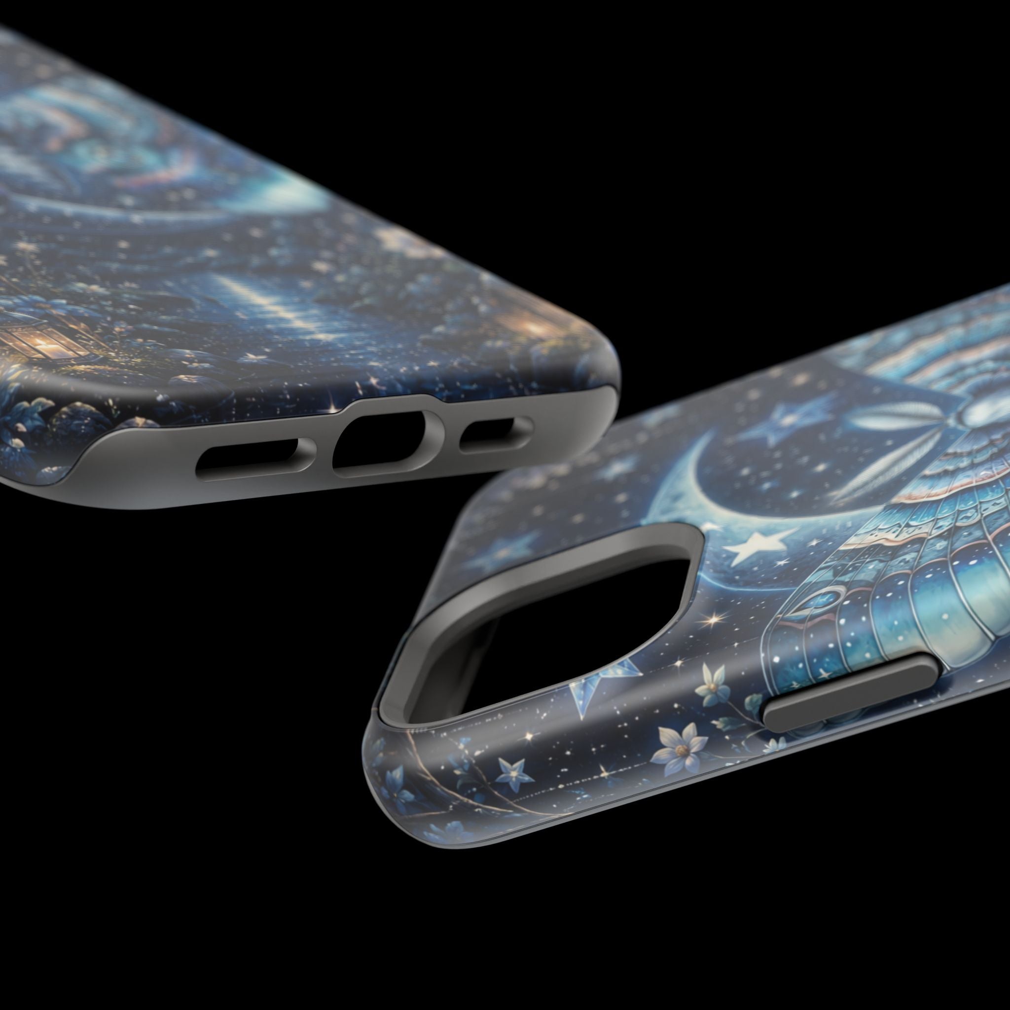 Mystic Moth Moon Phone Case – Night Sky MagSafe-Compatible Cover
