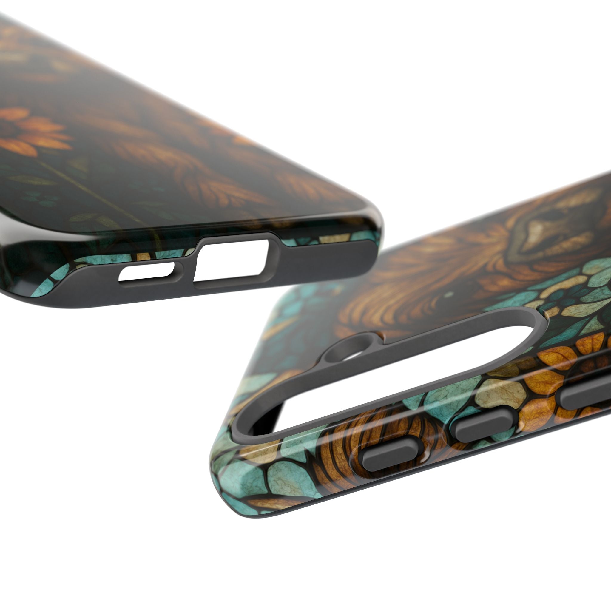 Stained Glass Baby Cow Phone Case – Sunflower Farmhouse Animal Design