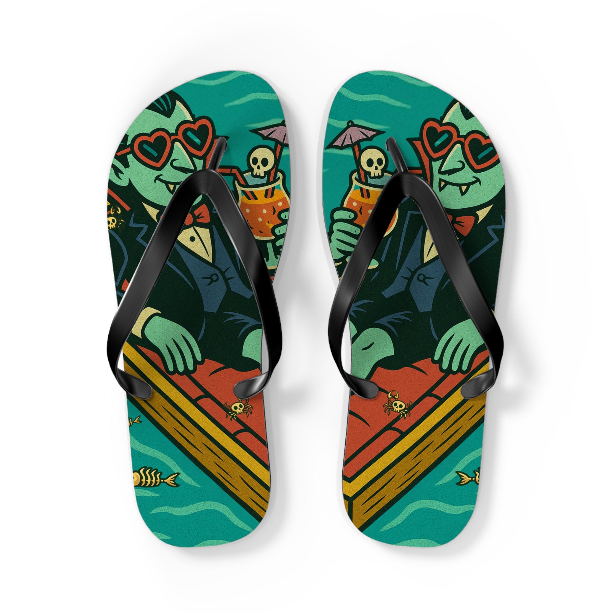 Vampire Flip Flops - Summerween Footwear