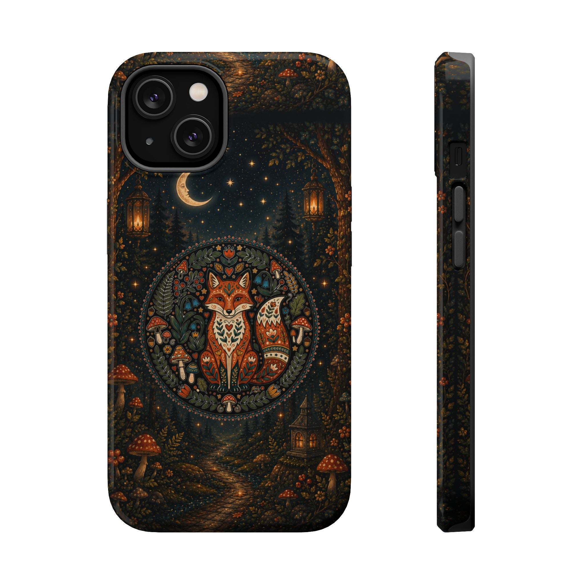 Mystic Forest Fox Phone Case – Woodland MagSafe-Compatible Cover