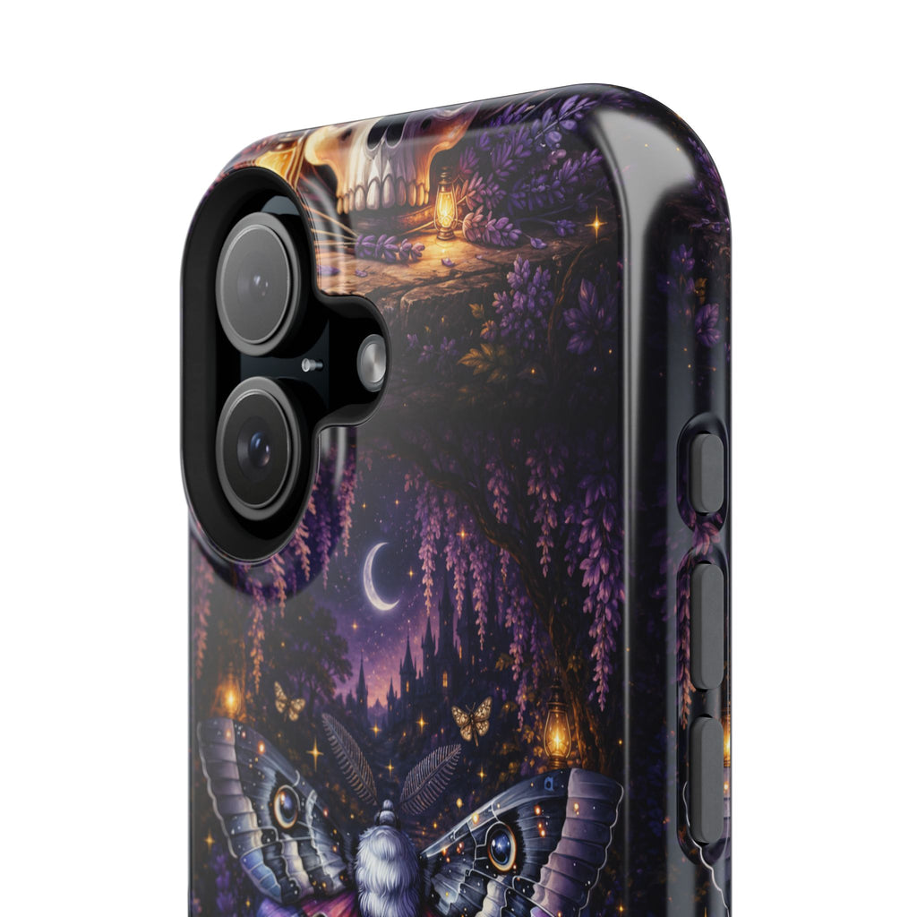 Moth & Skull Phone Case – Dark Mystical MagSafe-Compatible Cover
