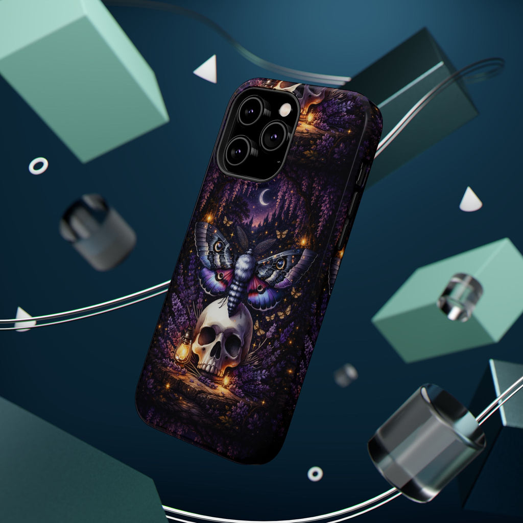 Moth & Skull Phone Case – Dark Mystical MagSafe-Compatible Cover