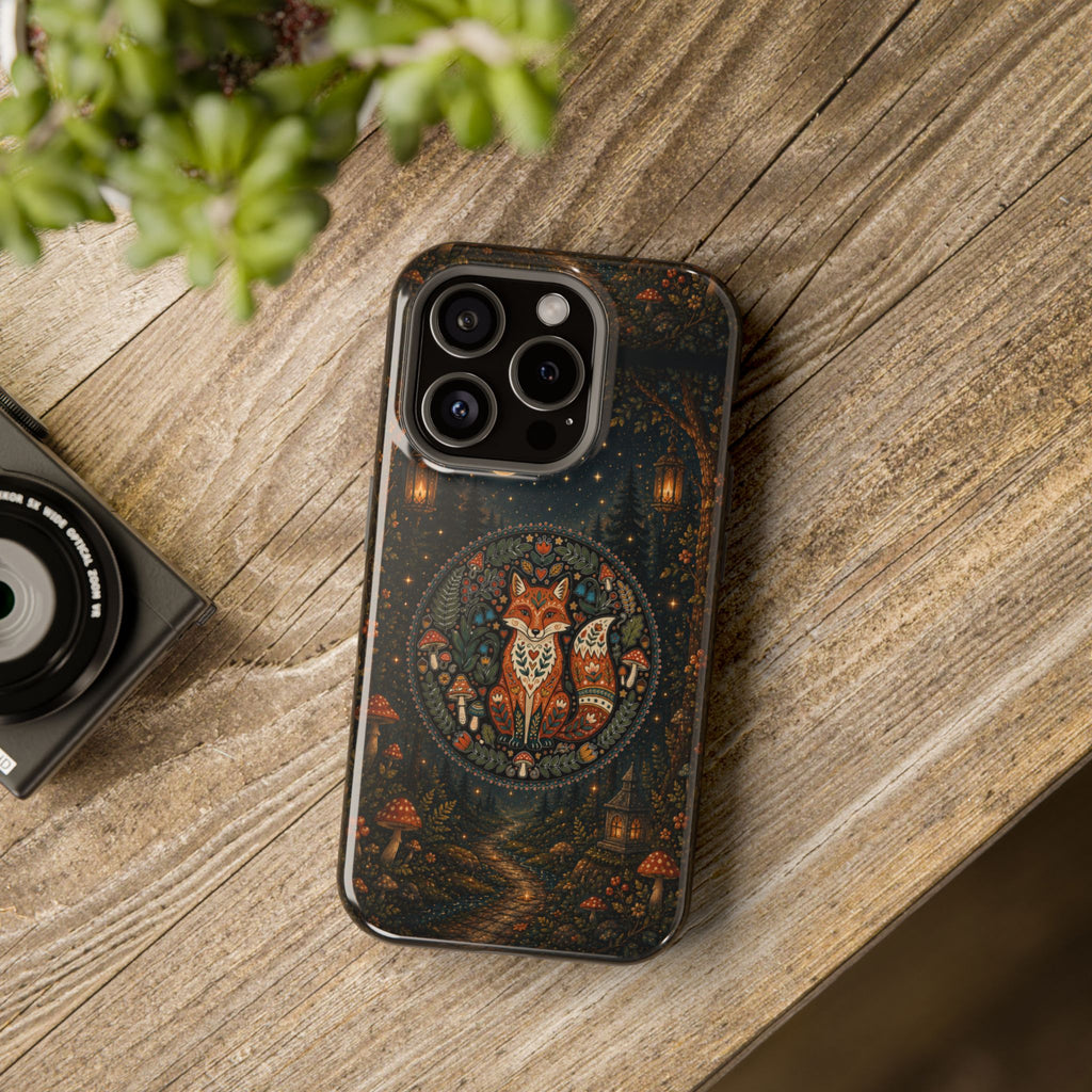 Mystic Forest Fox Phone Case – Woodland MagSafe-Compatible Cover